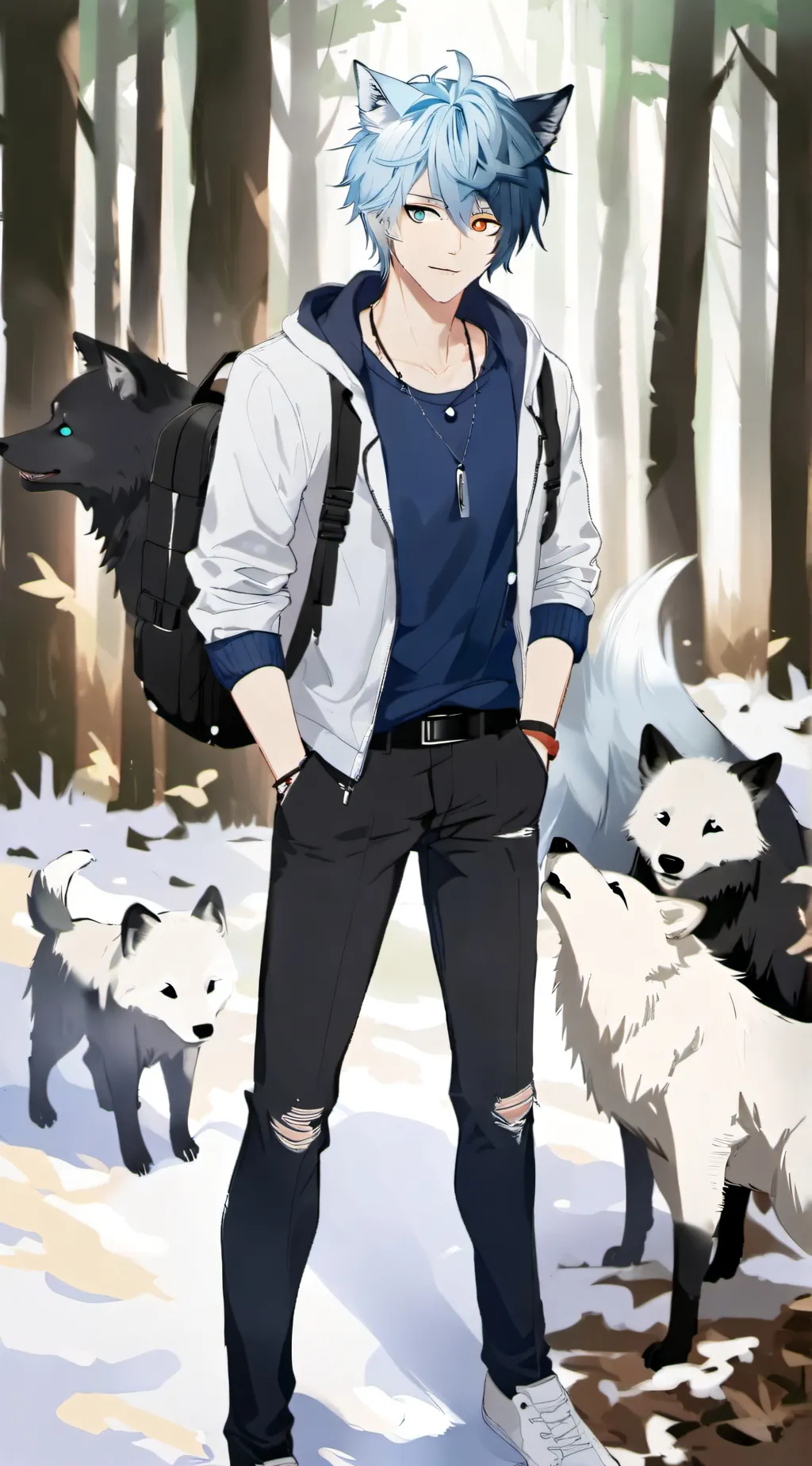 ai character: copper  background