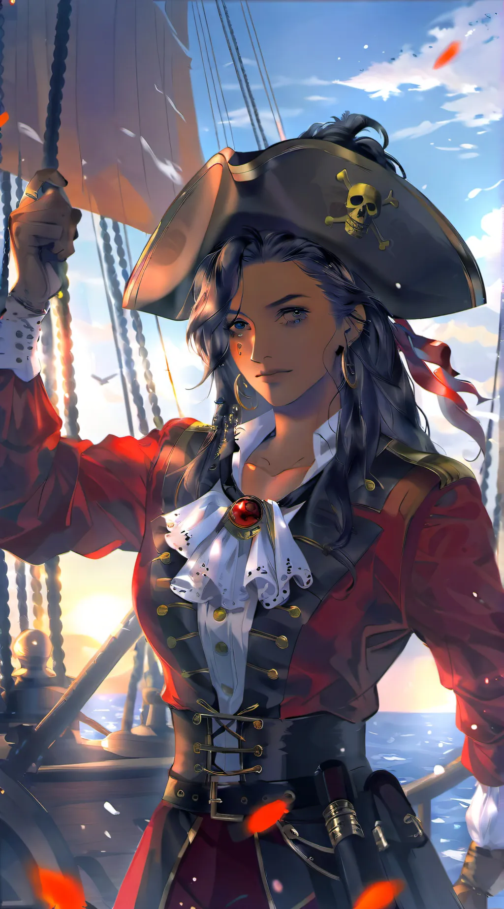 ai character: Harely Light background