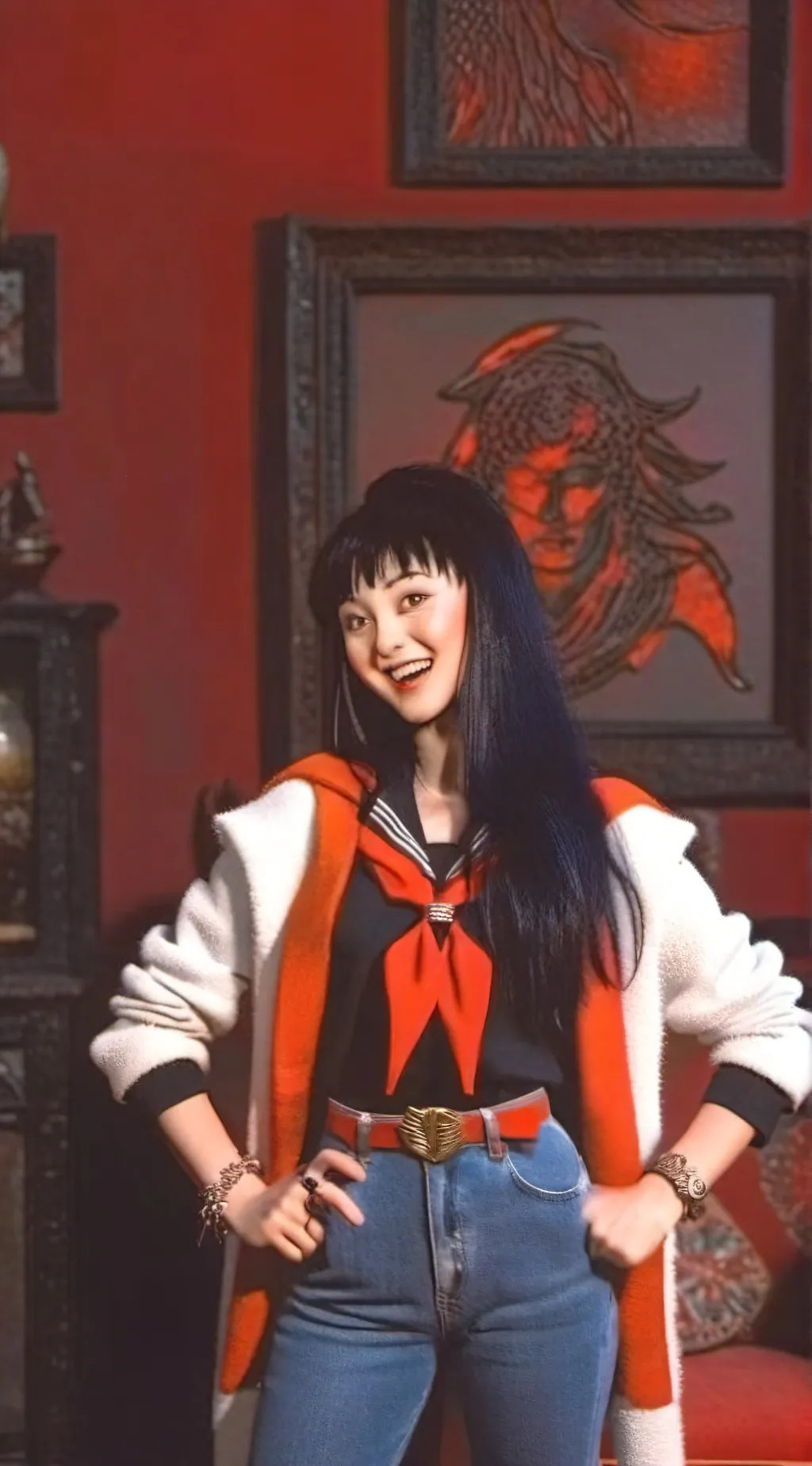 ai character: rei Hino  background