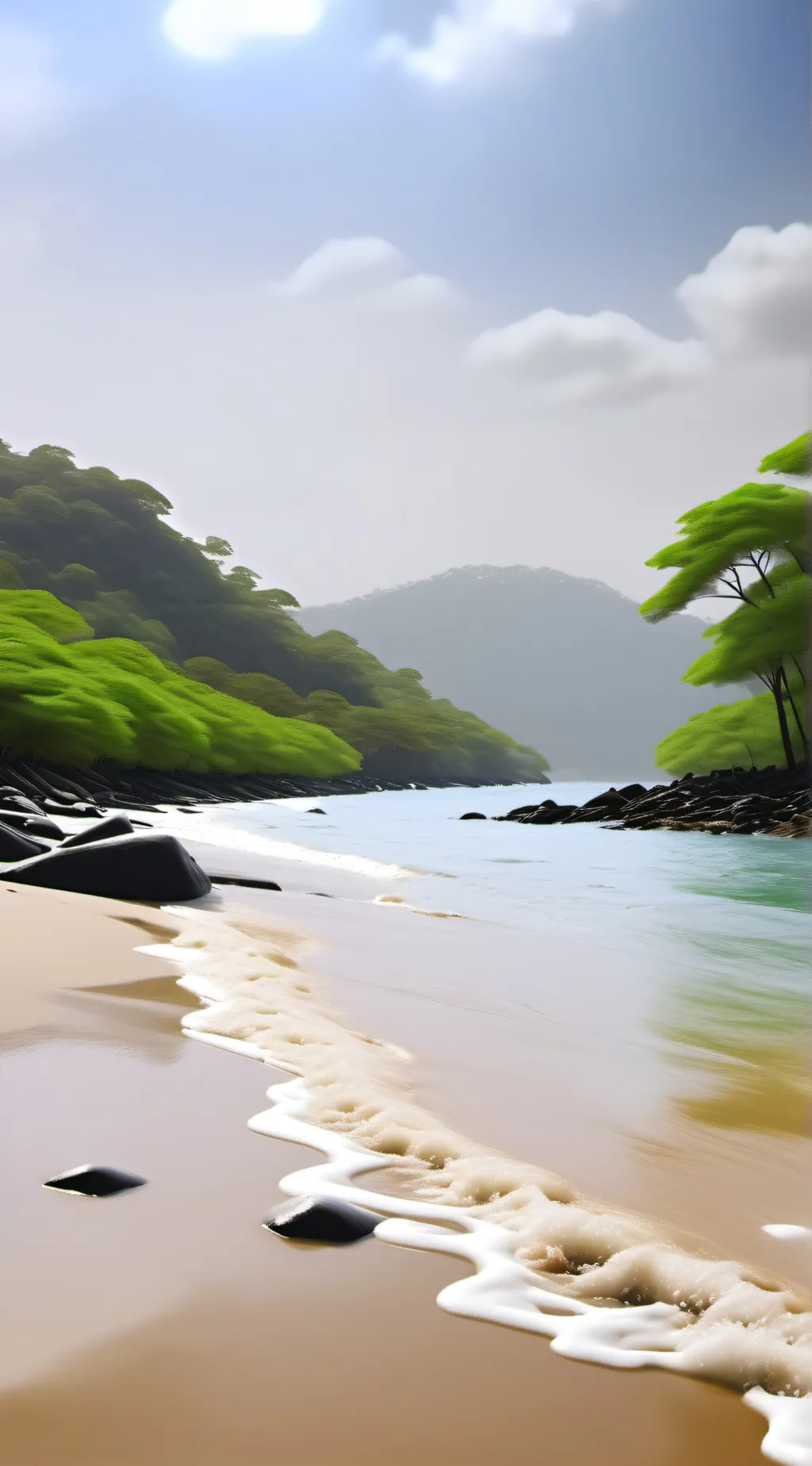 ai character: Living iland background