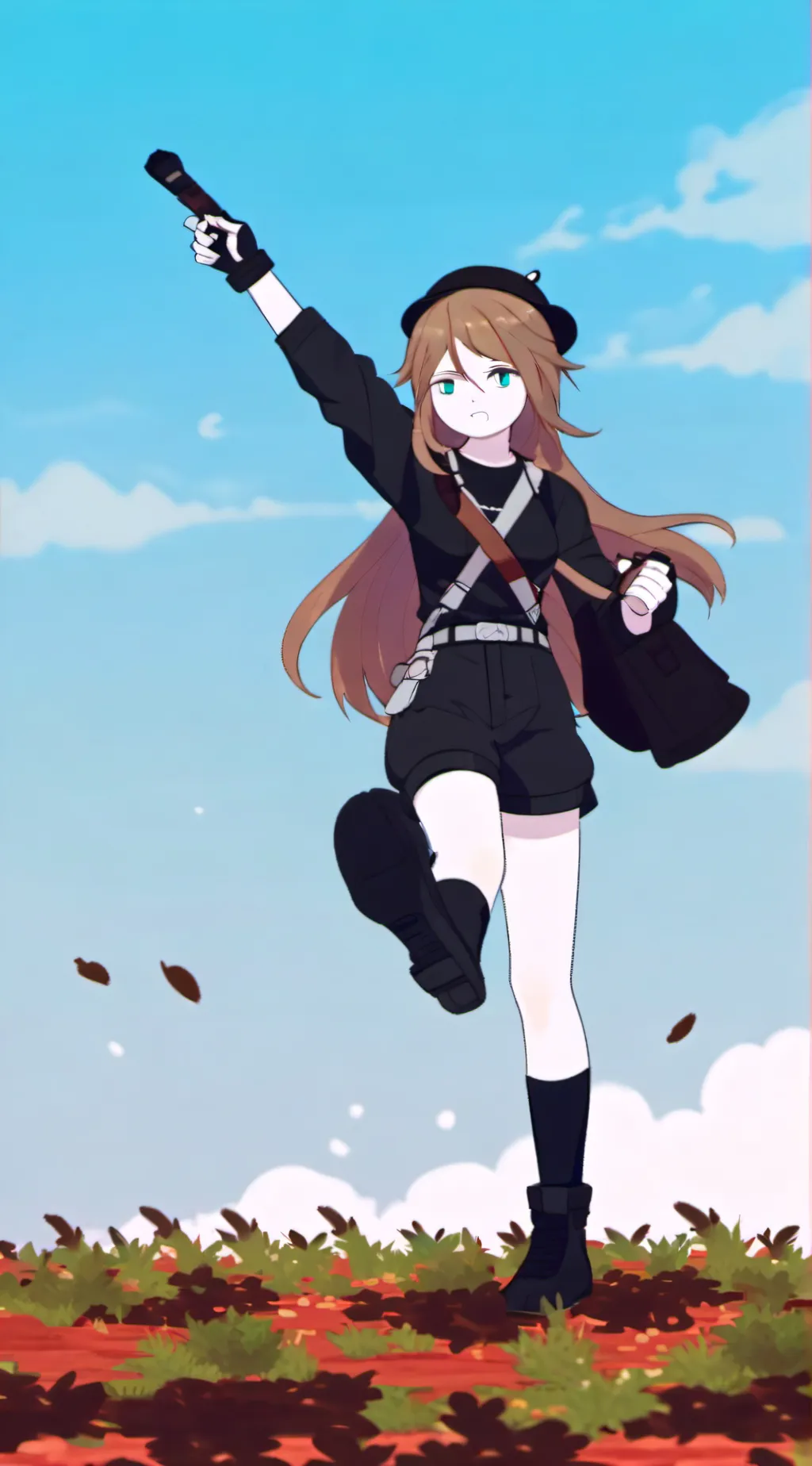 ai character: kpop school  background