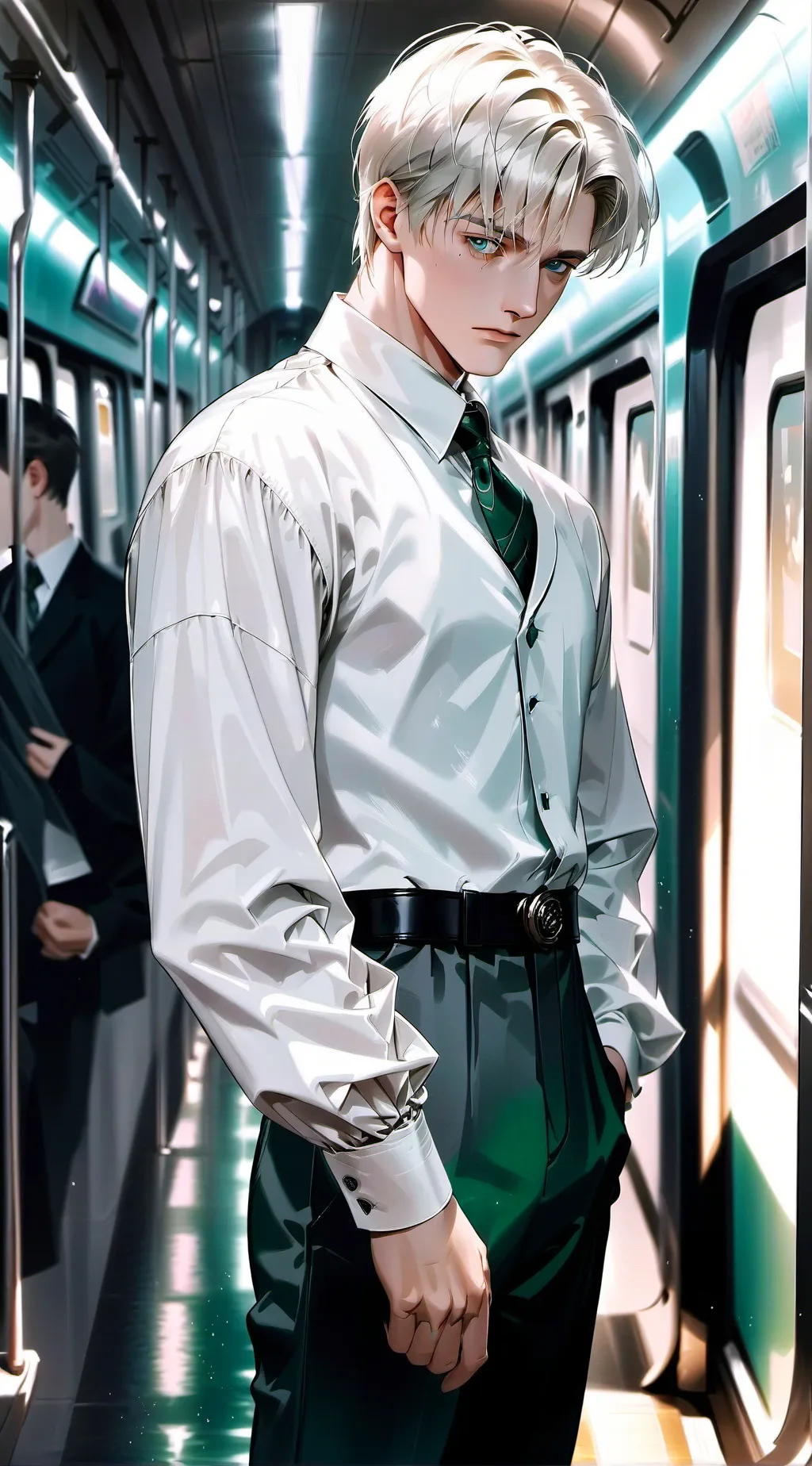 ai character: draco malfoy  background