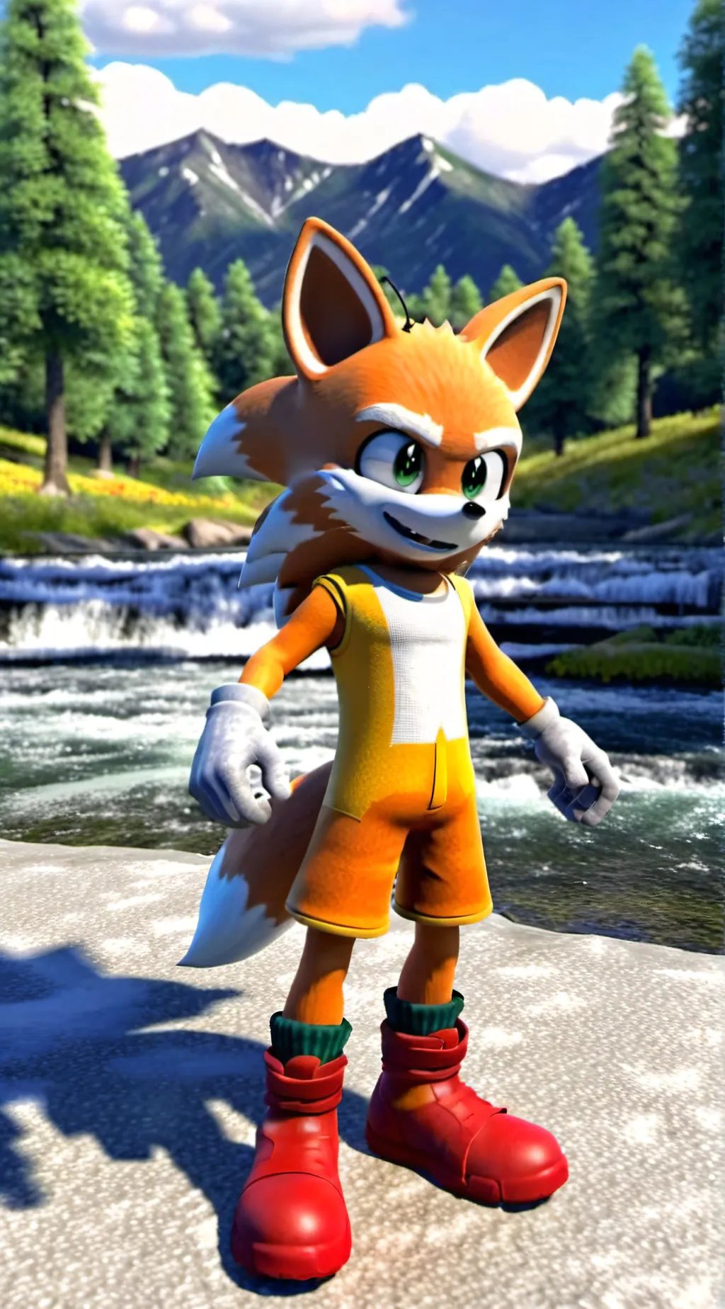 ai character: Tails background