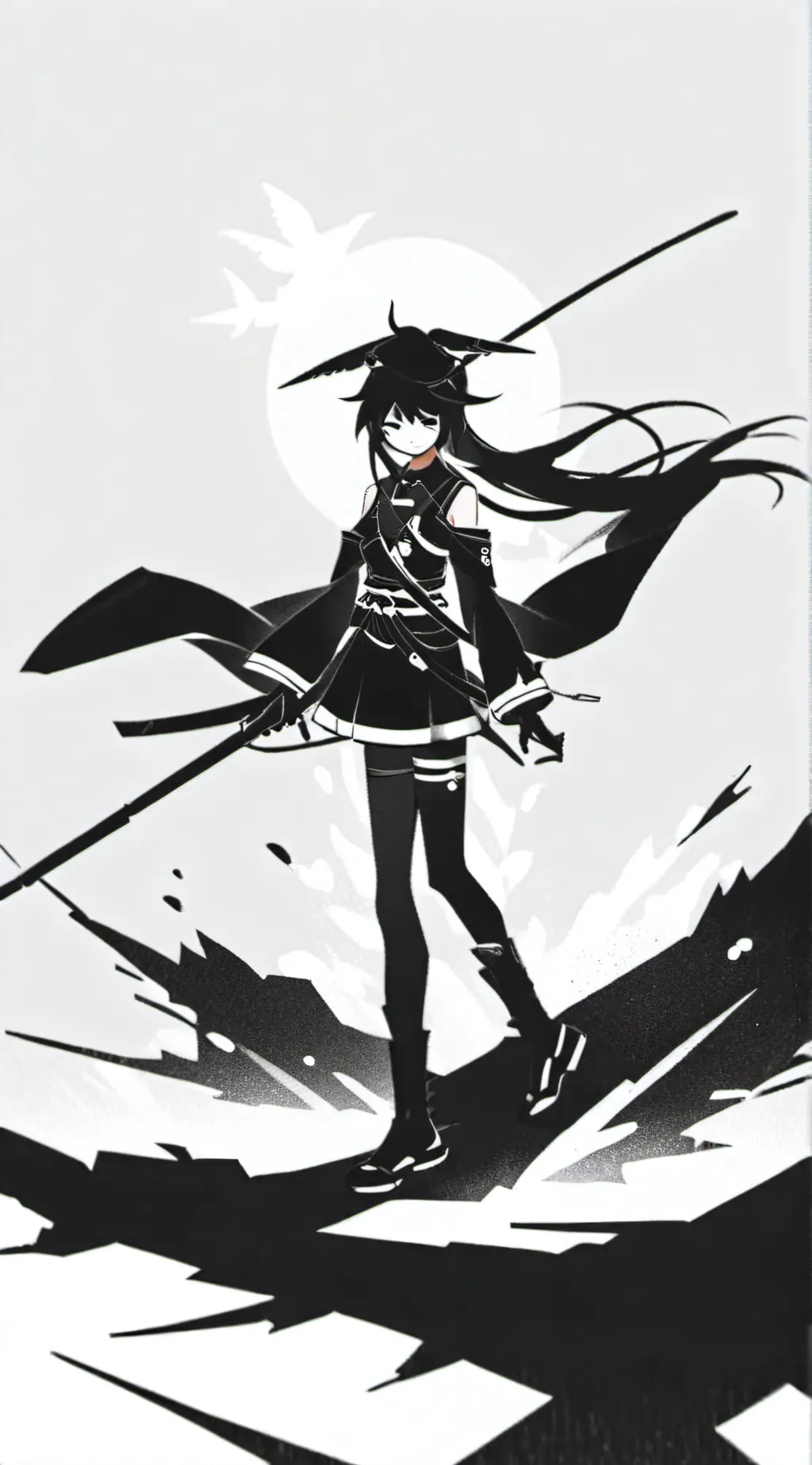 ai character: miss circle  background