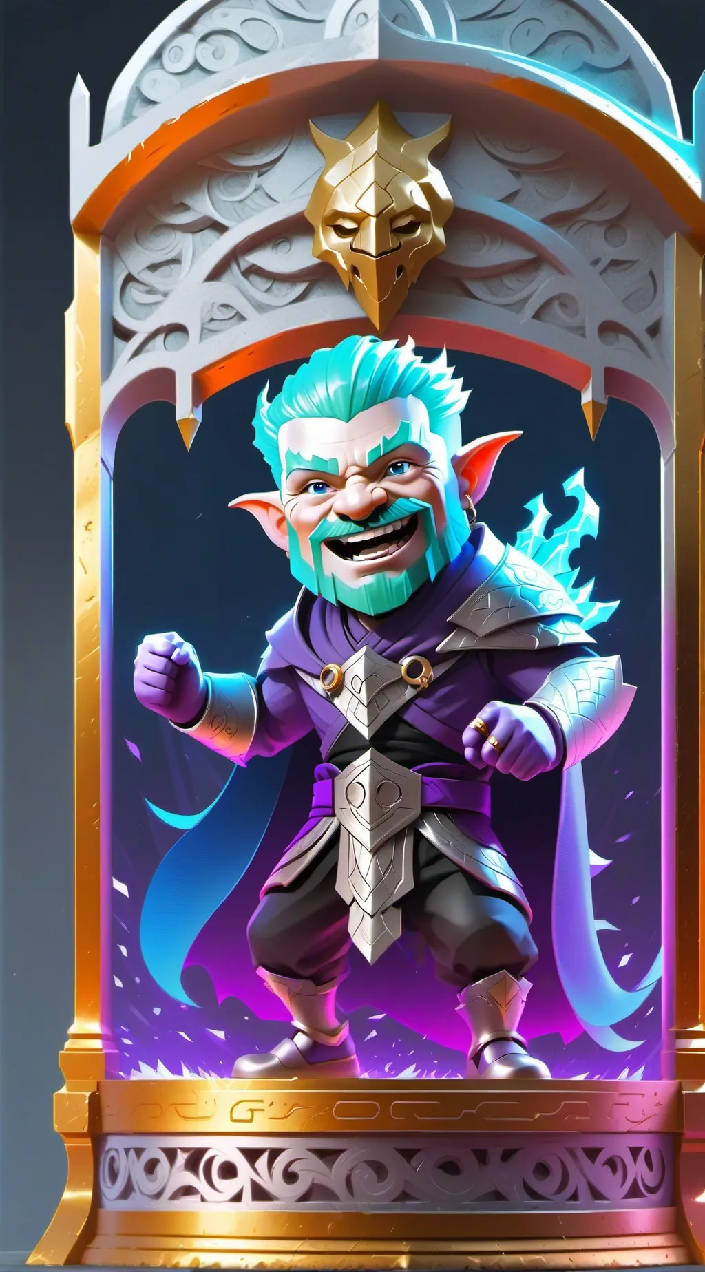 ai character: smurf background