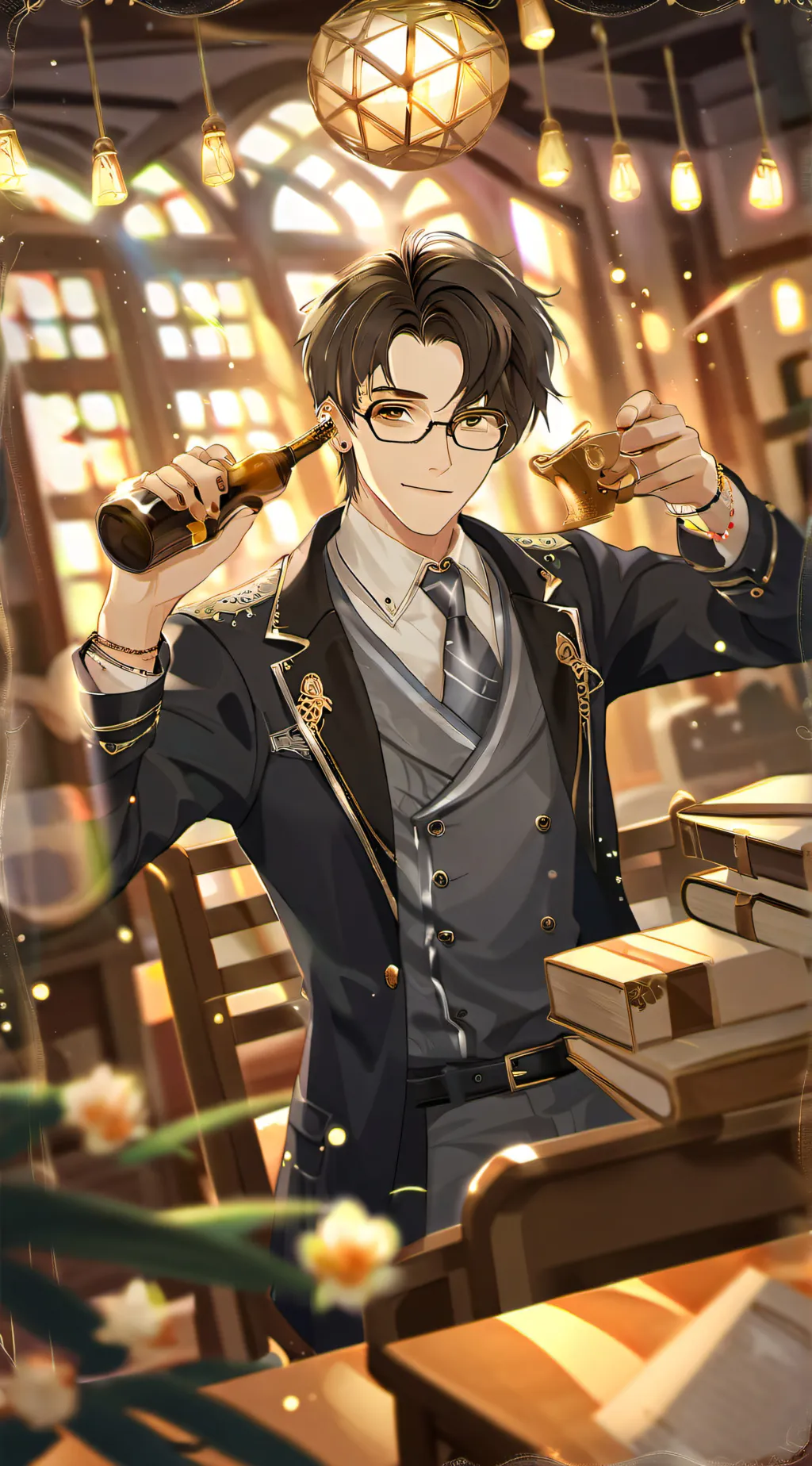 ai character: Regulus Black background