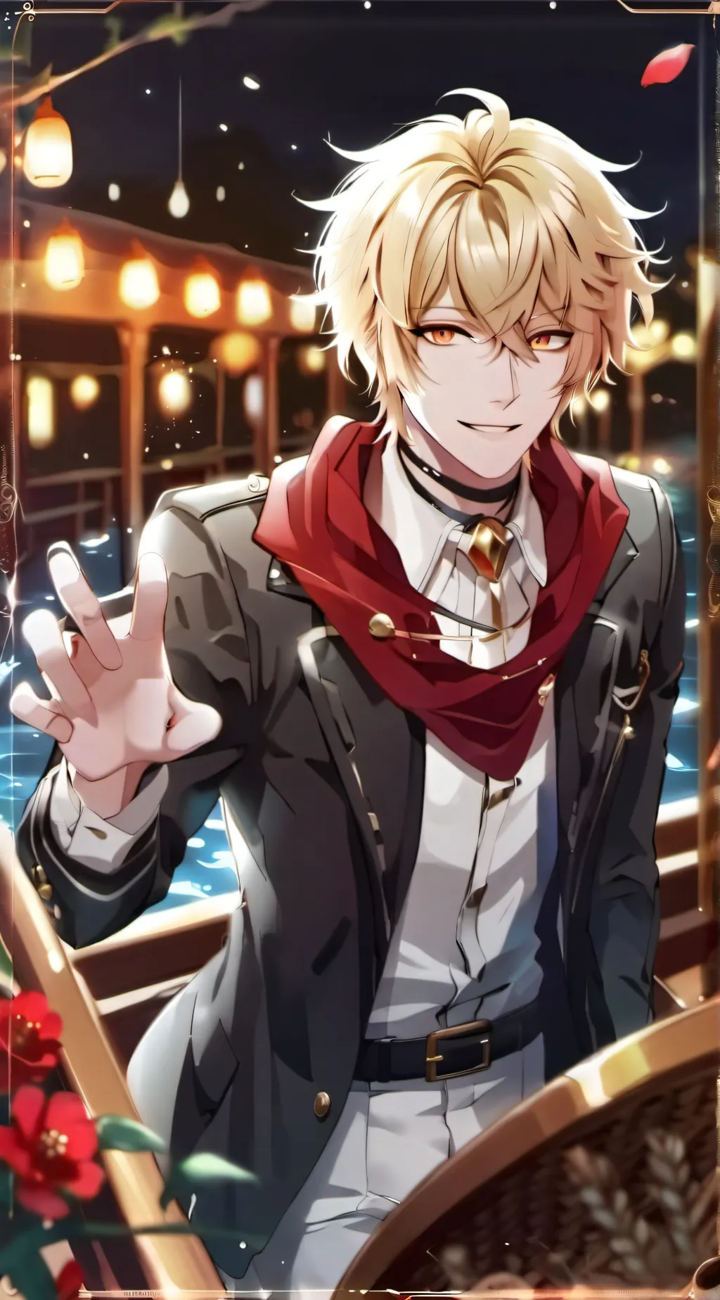 ai character: Katsuki Bakugo  background