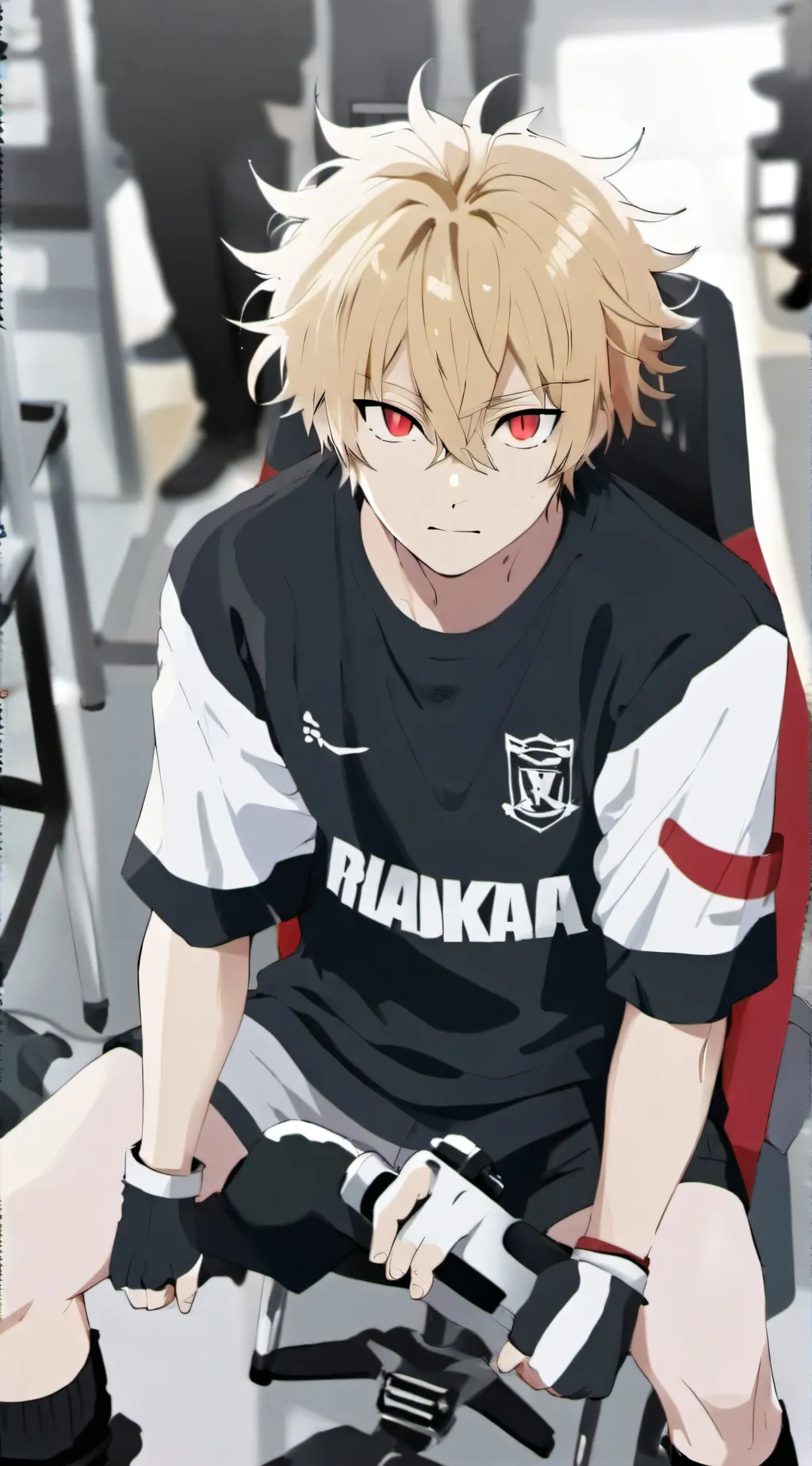 ai character: bakugou  background