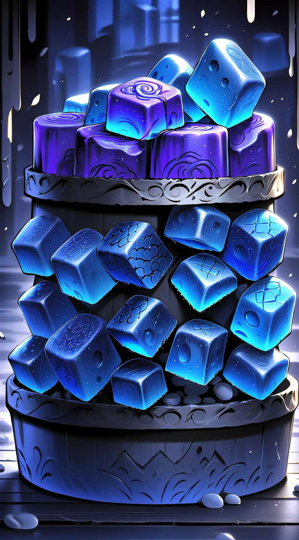 ai character: Magic candy background