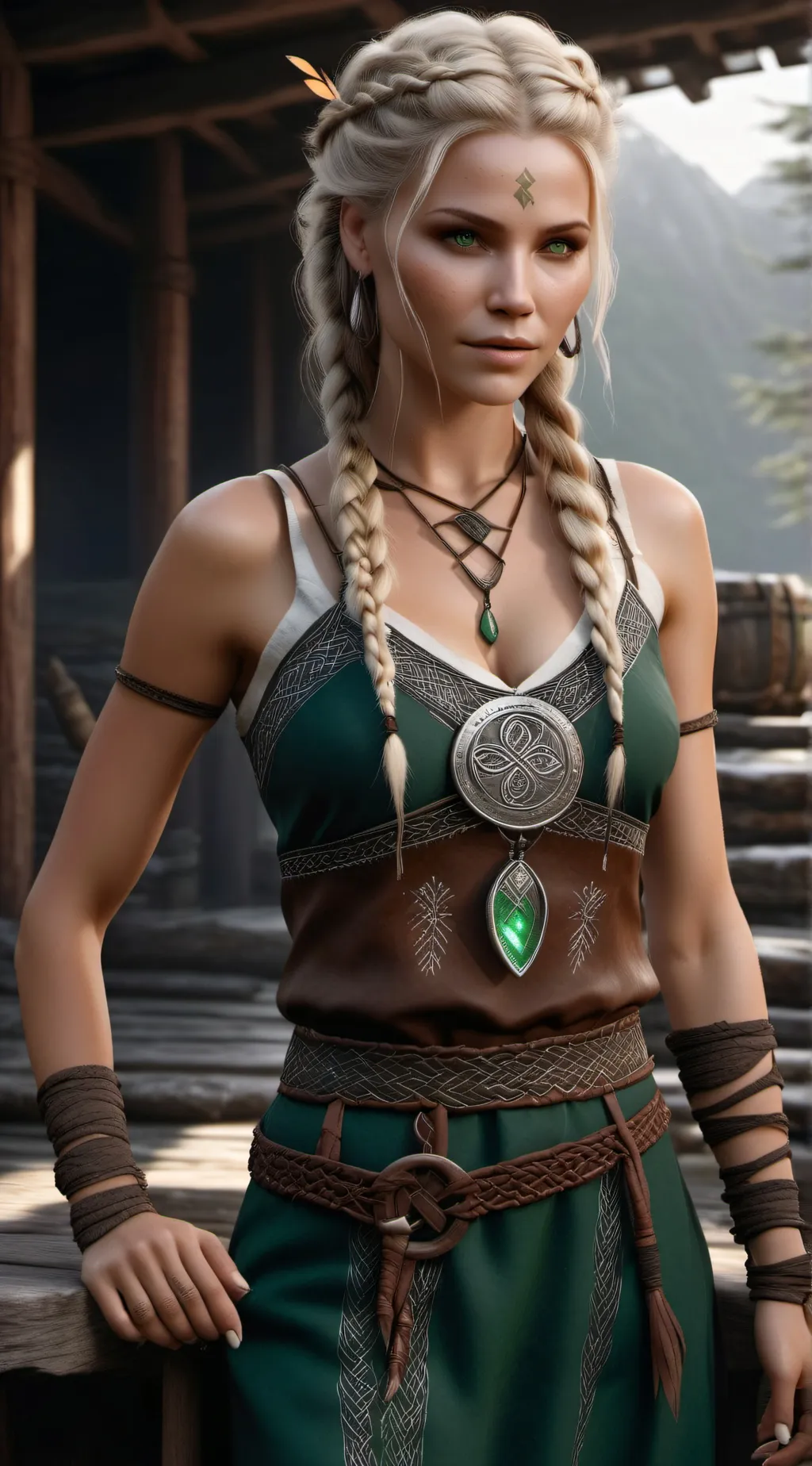 ai character: Freyja background