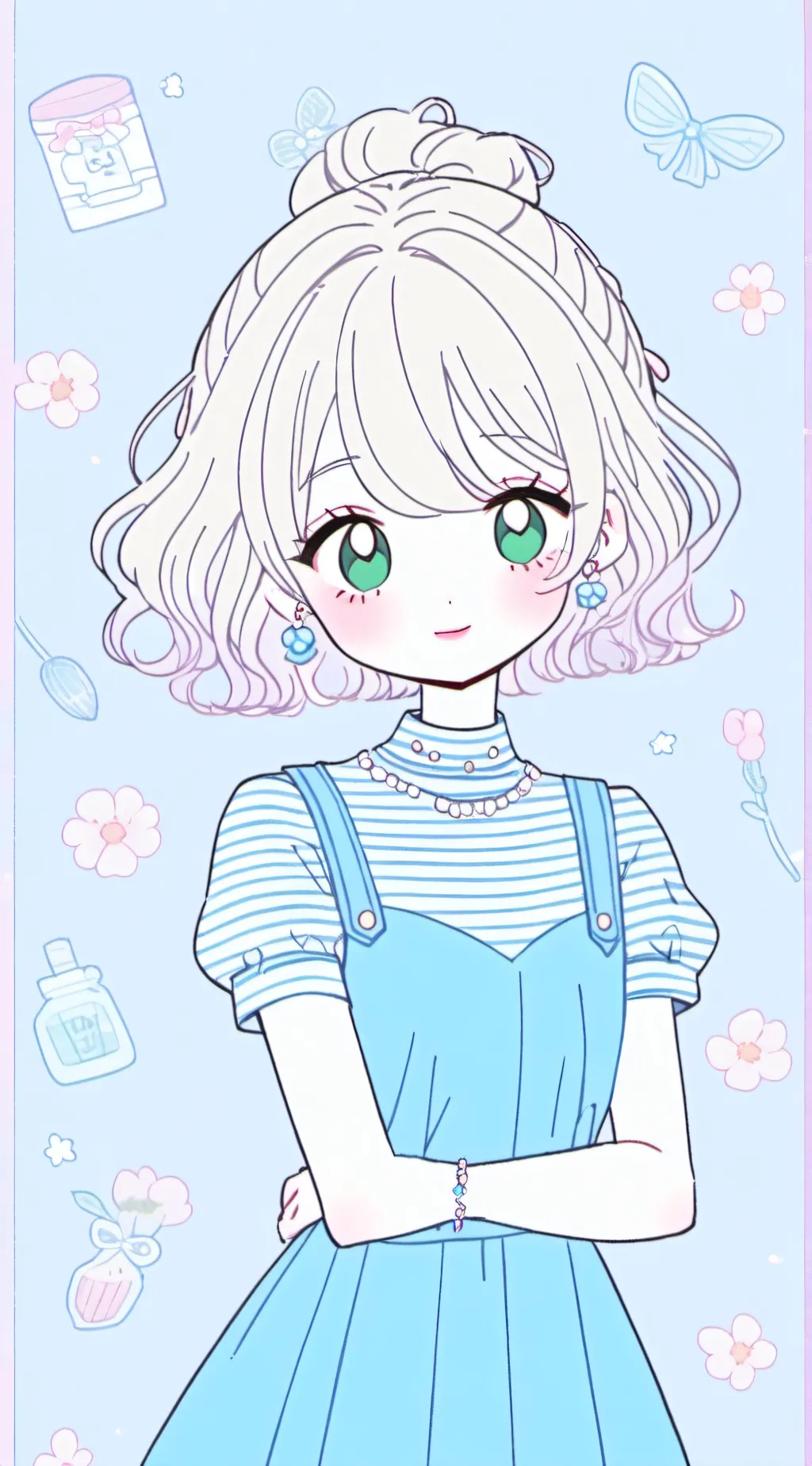 ai character: Pearl background