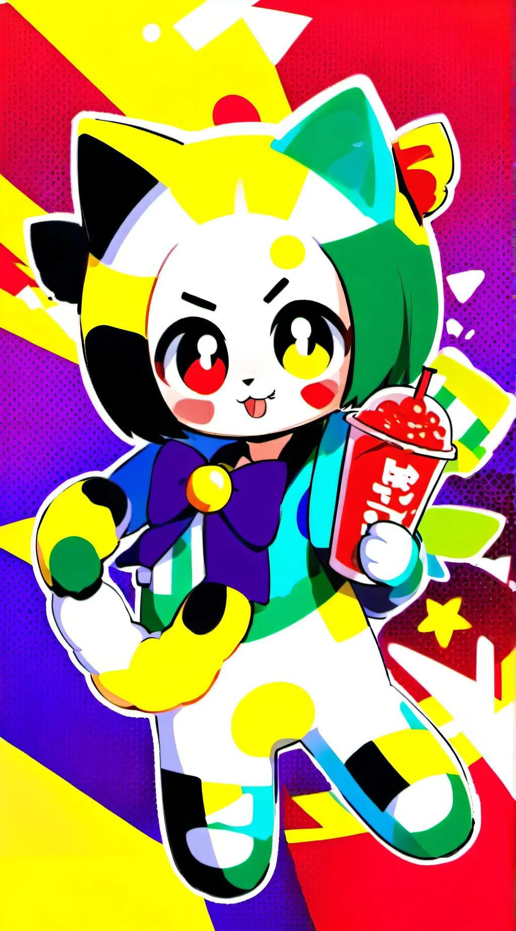 ai character: Amber background