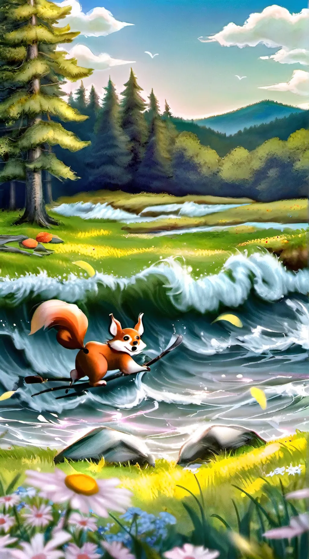 ai character: nutty background