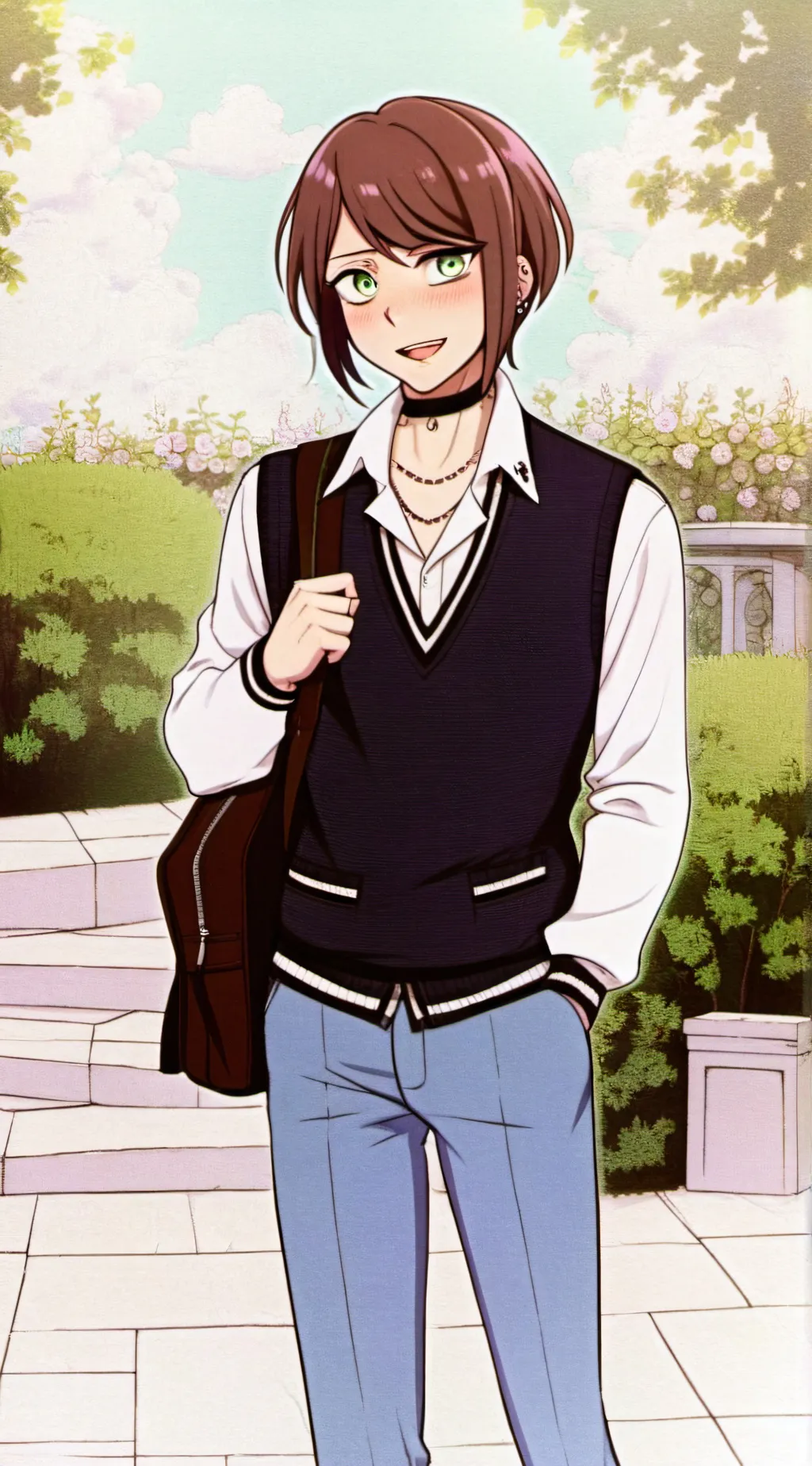 ai character: River Newell background