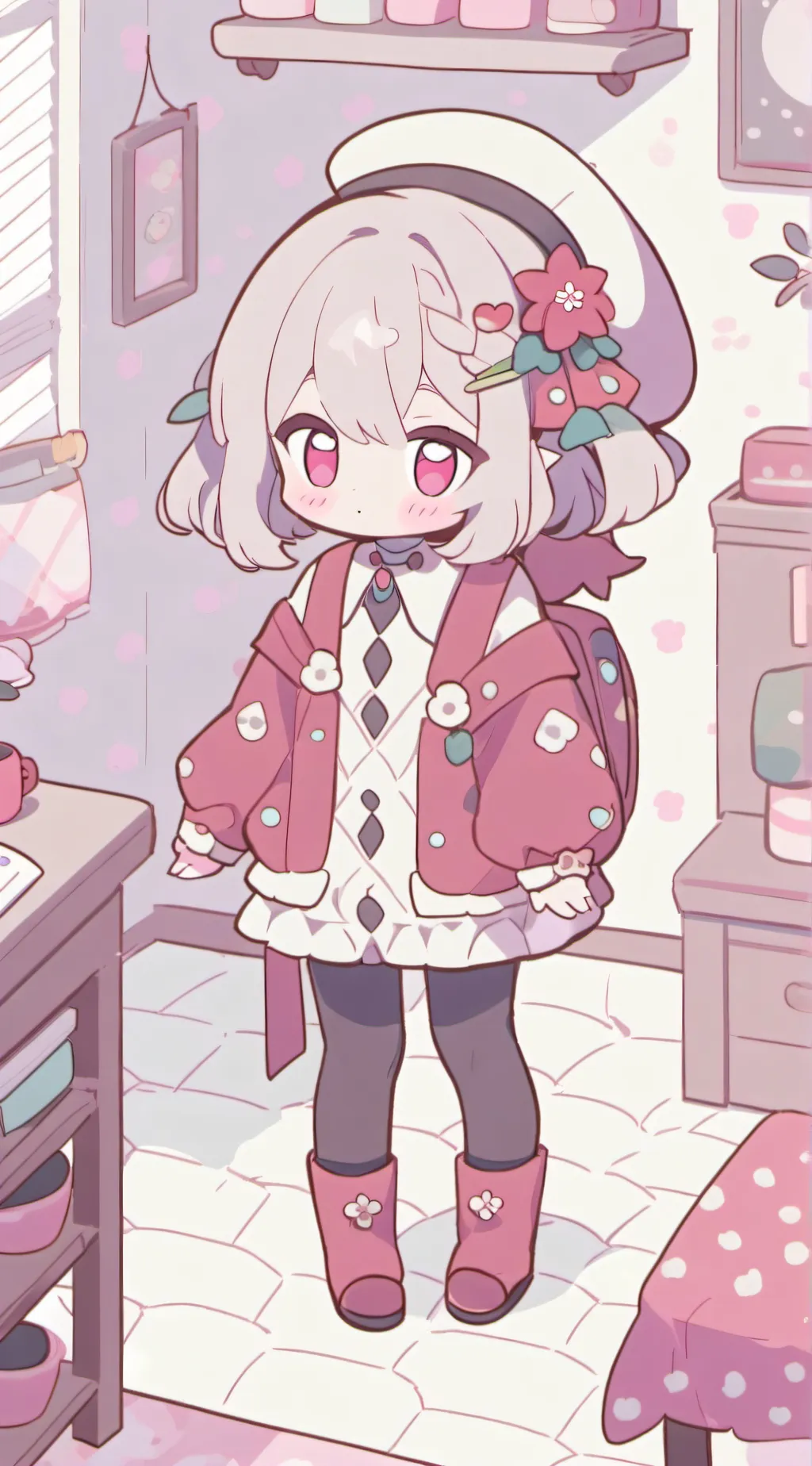 ai character: Mm2☕🧸💅✨🎀♥️🏍️ background