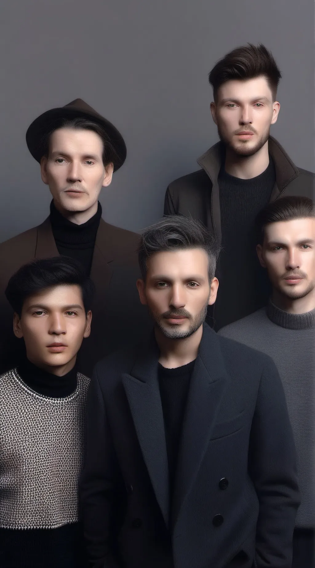 ai character: 5 boys background