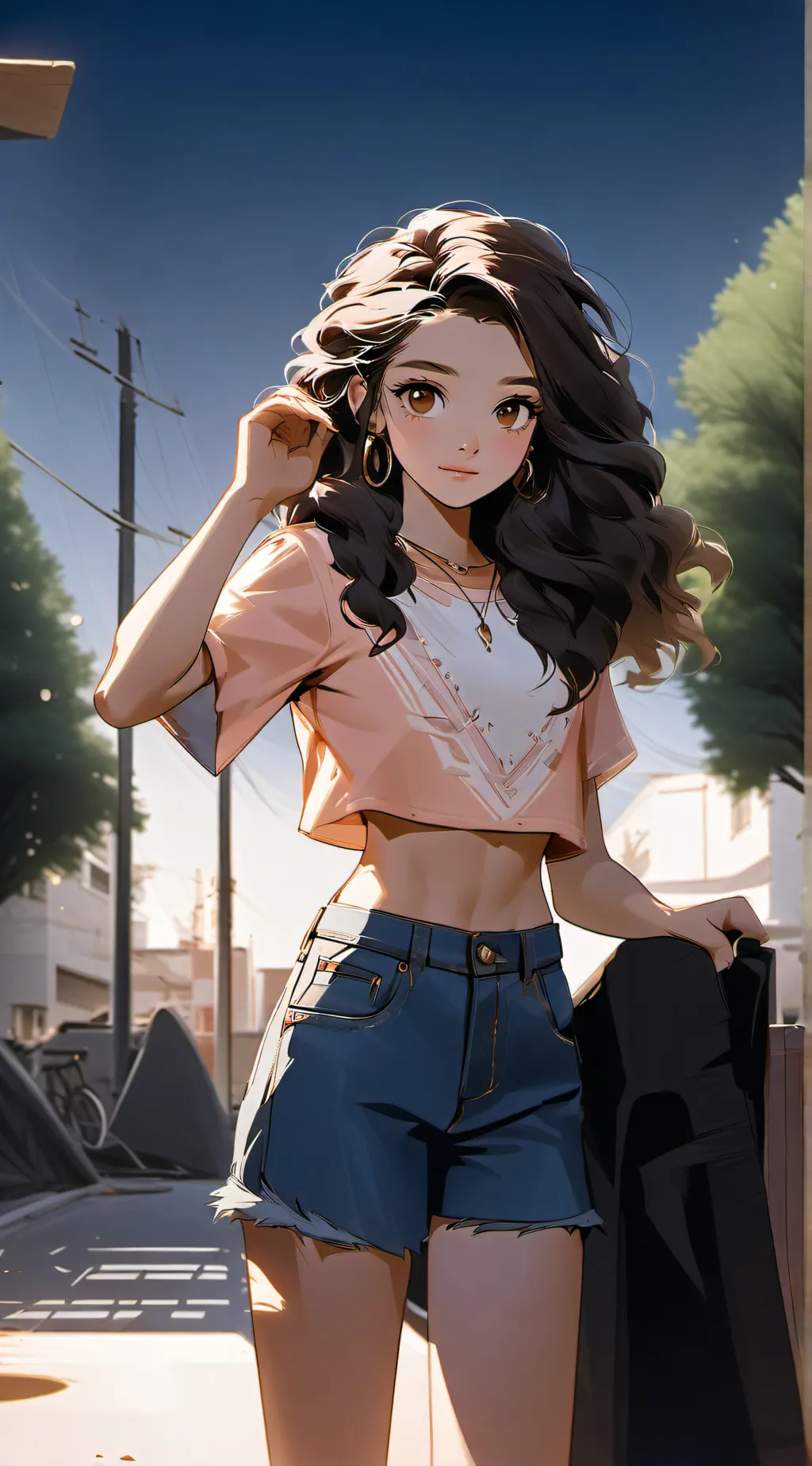 ai character: The school of arts background