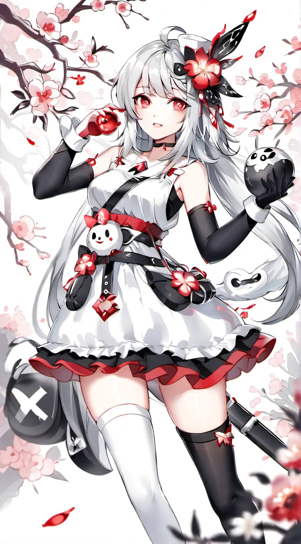 ai character: rose background