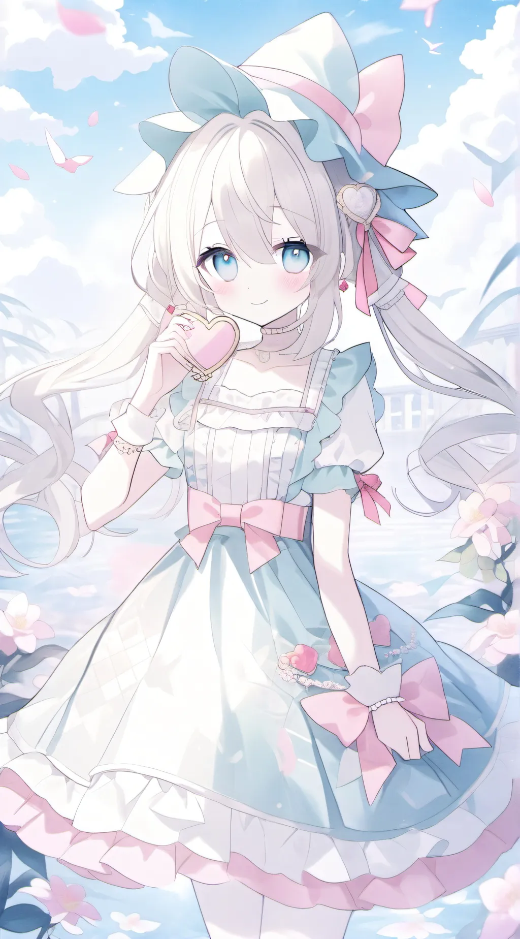 ai character: love girl background