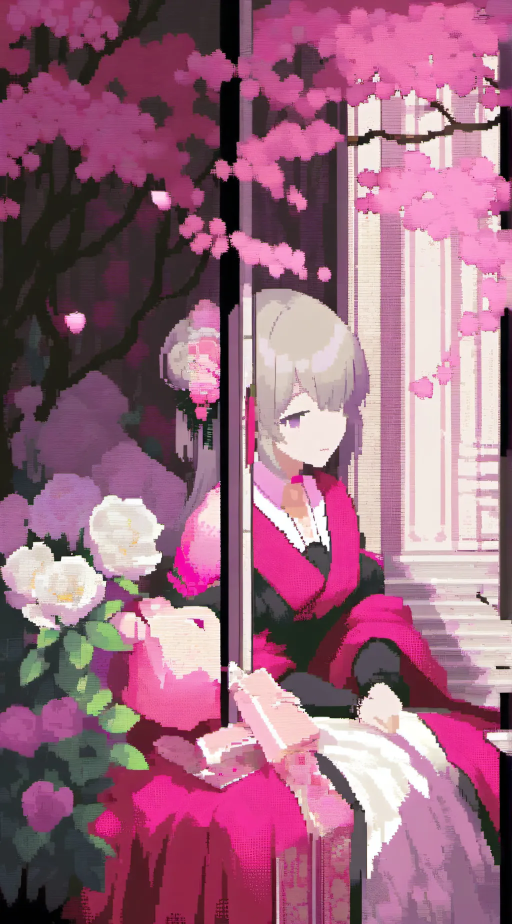 ai character: Cherry background