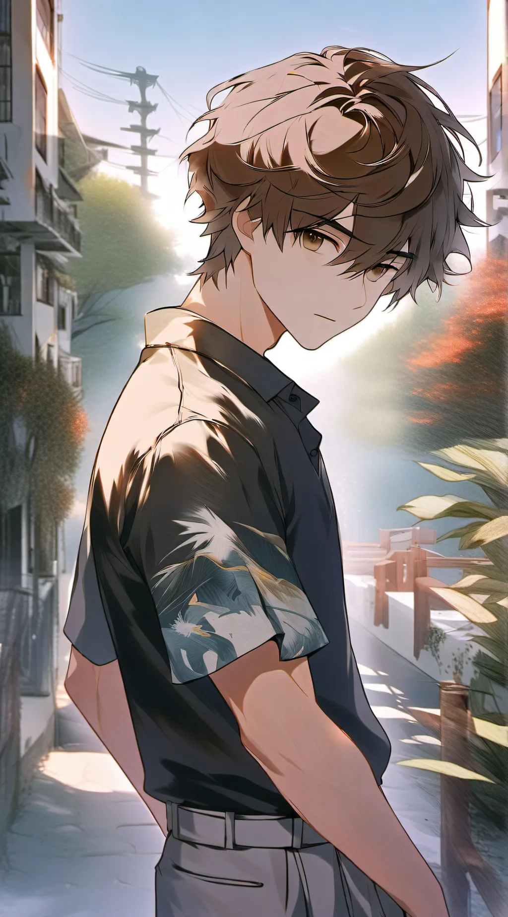 ai character: school background