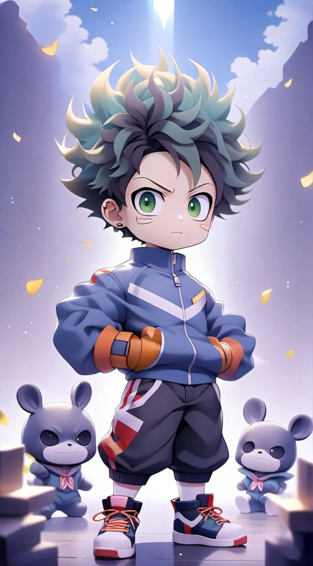 ai character: Mha Heroes Rising background