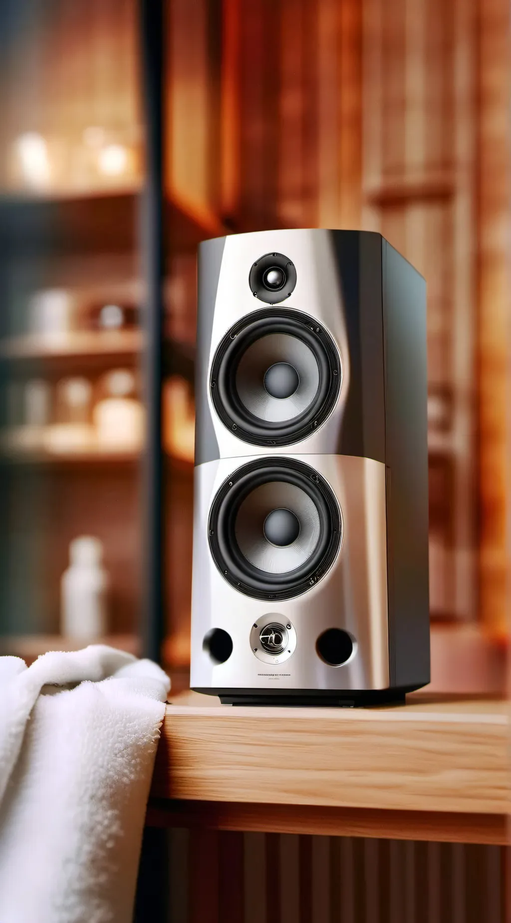 ai character: Speaker man  background