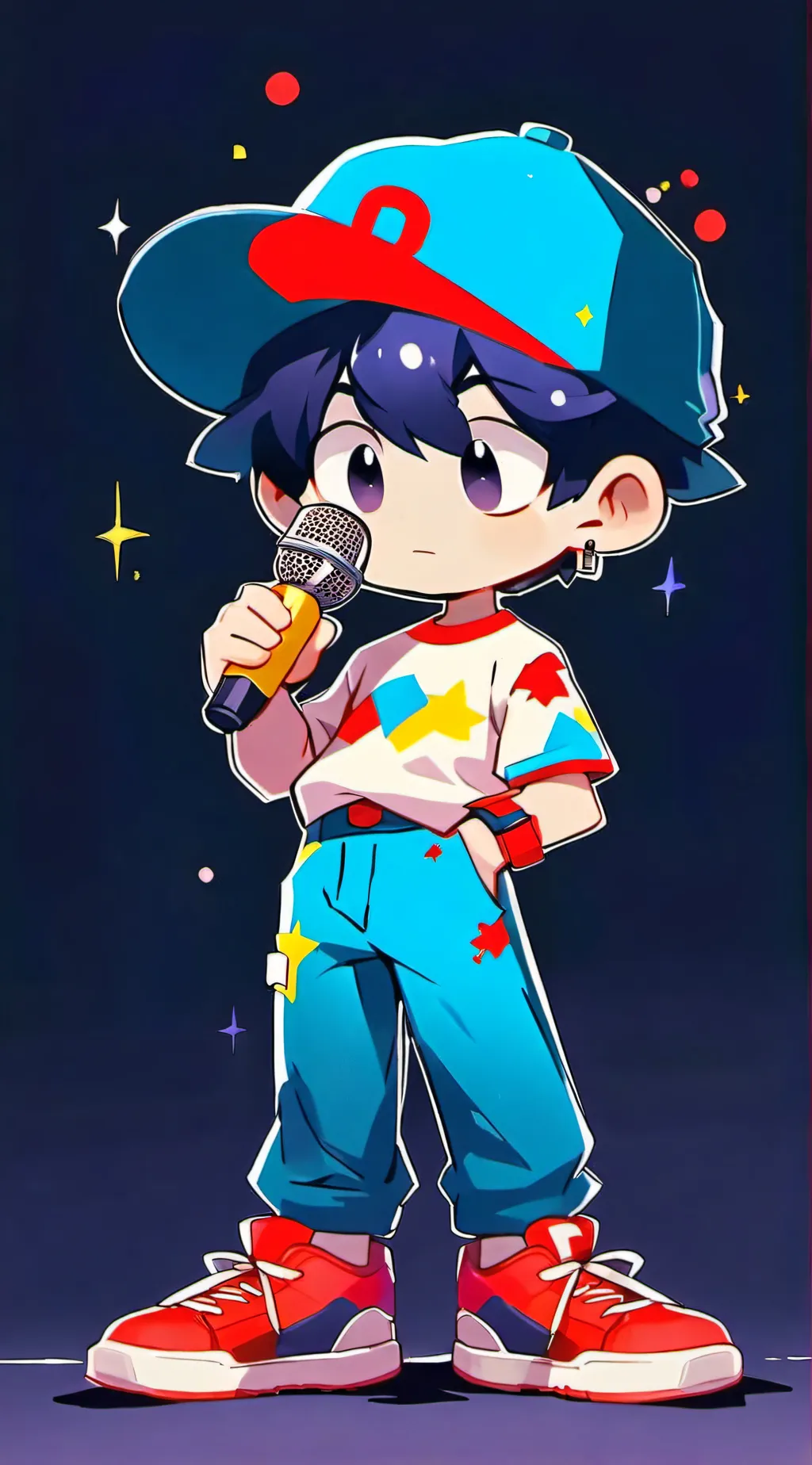 ai character: Bf fnf background