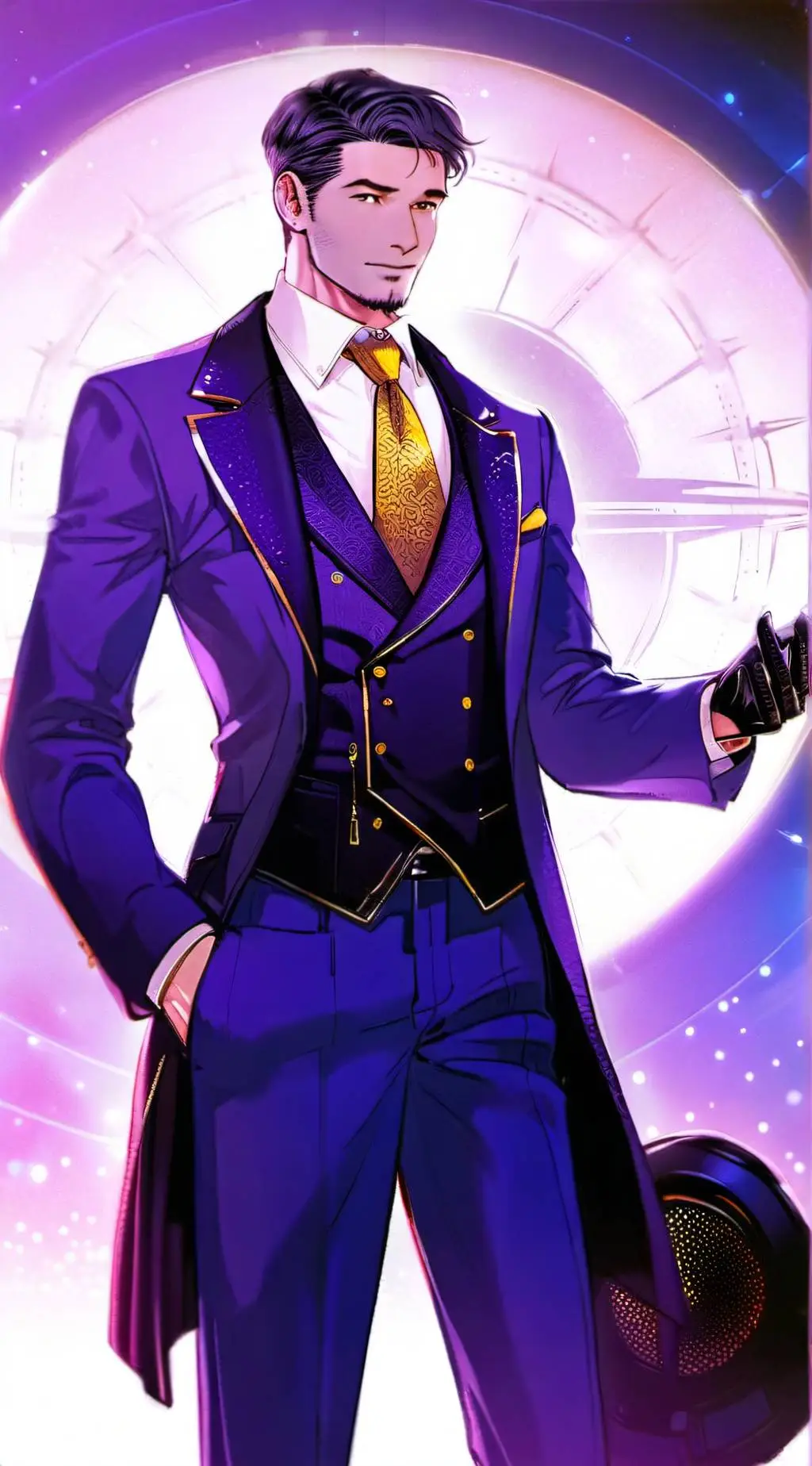 ai character: titan tv man background