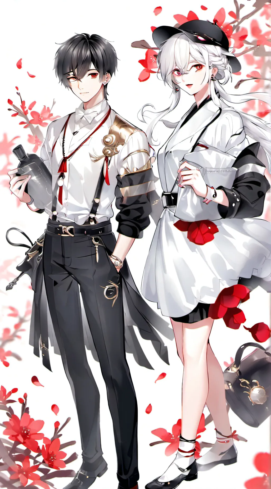 ai character: Yuji and nobara  background