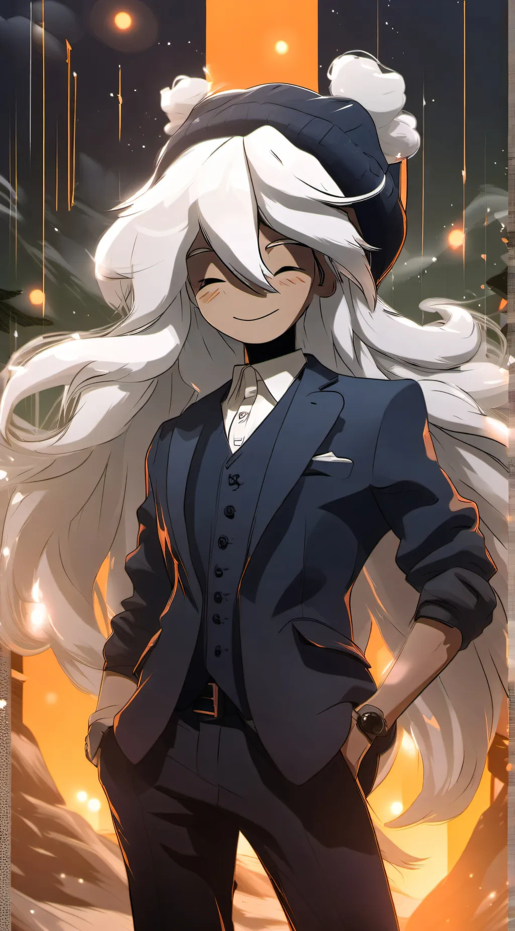 ai character: miss circle  background