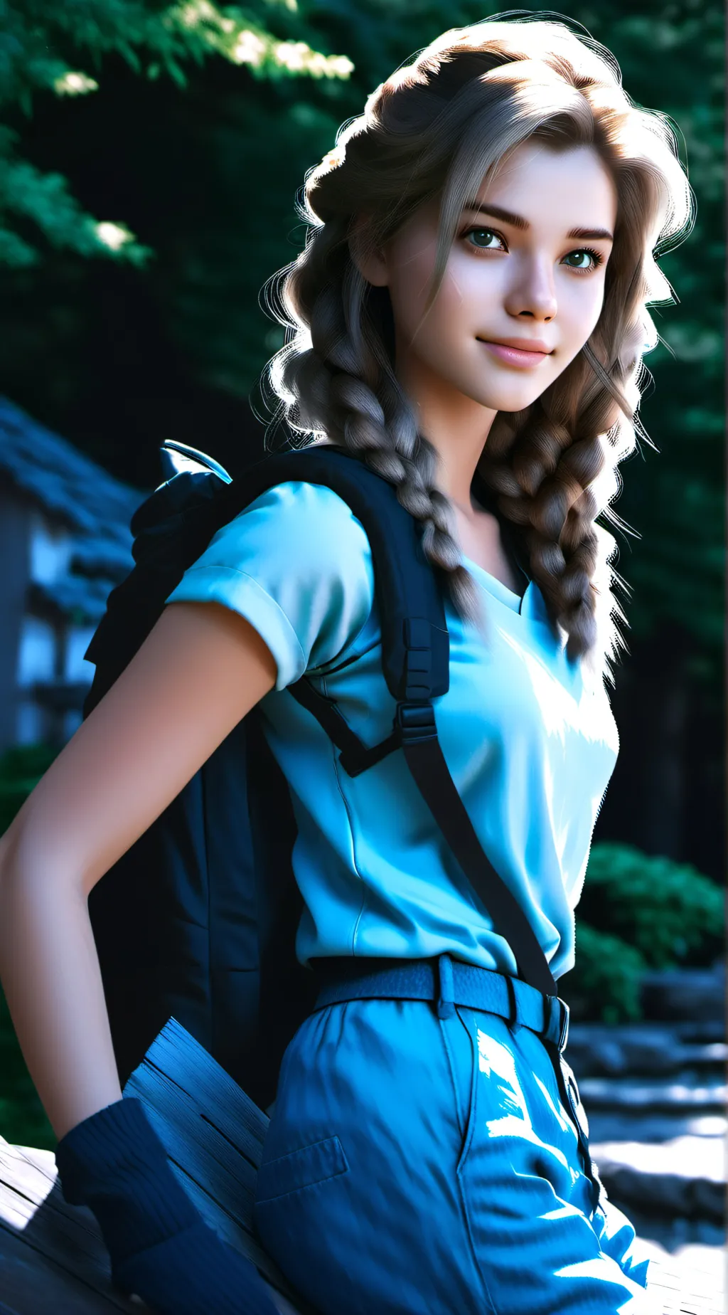 ai character: Nadine  background