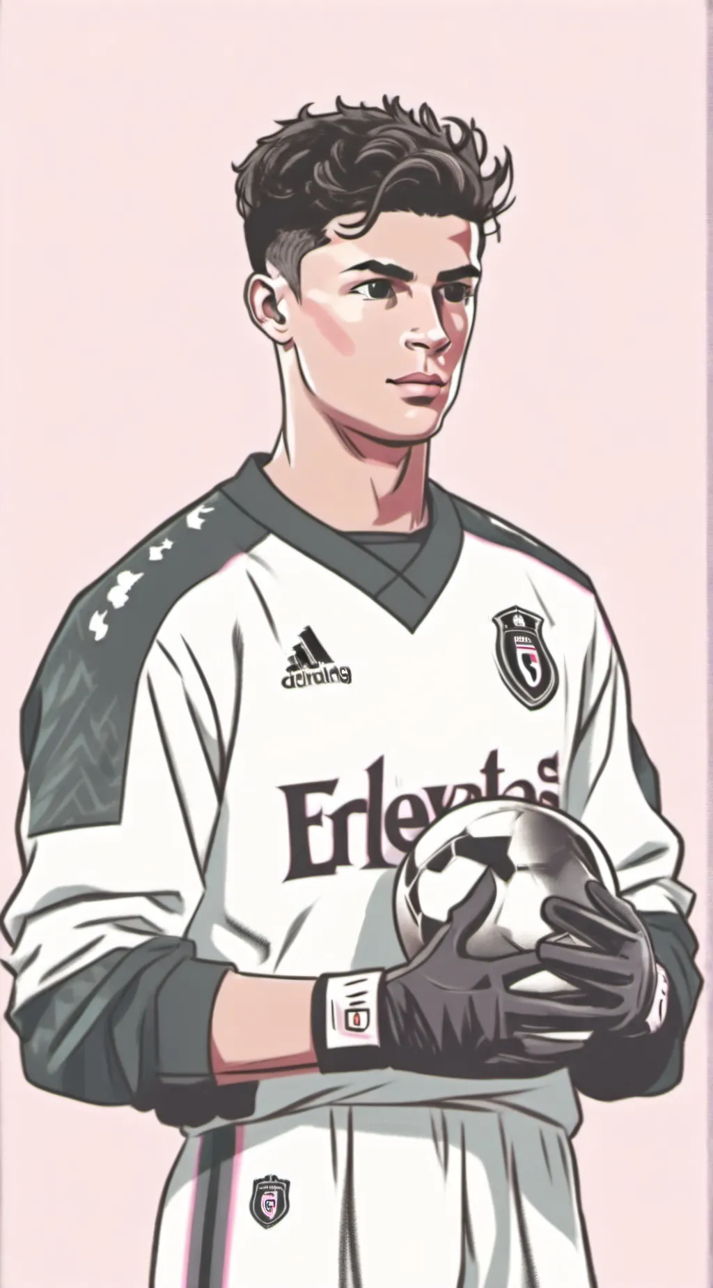 ai character: Cristiano Ronaldo  background