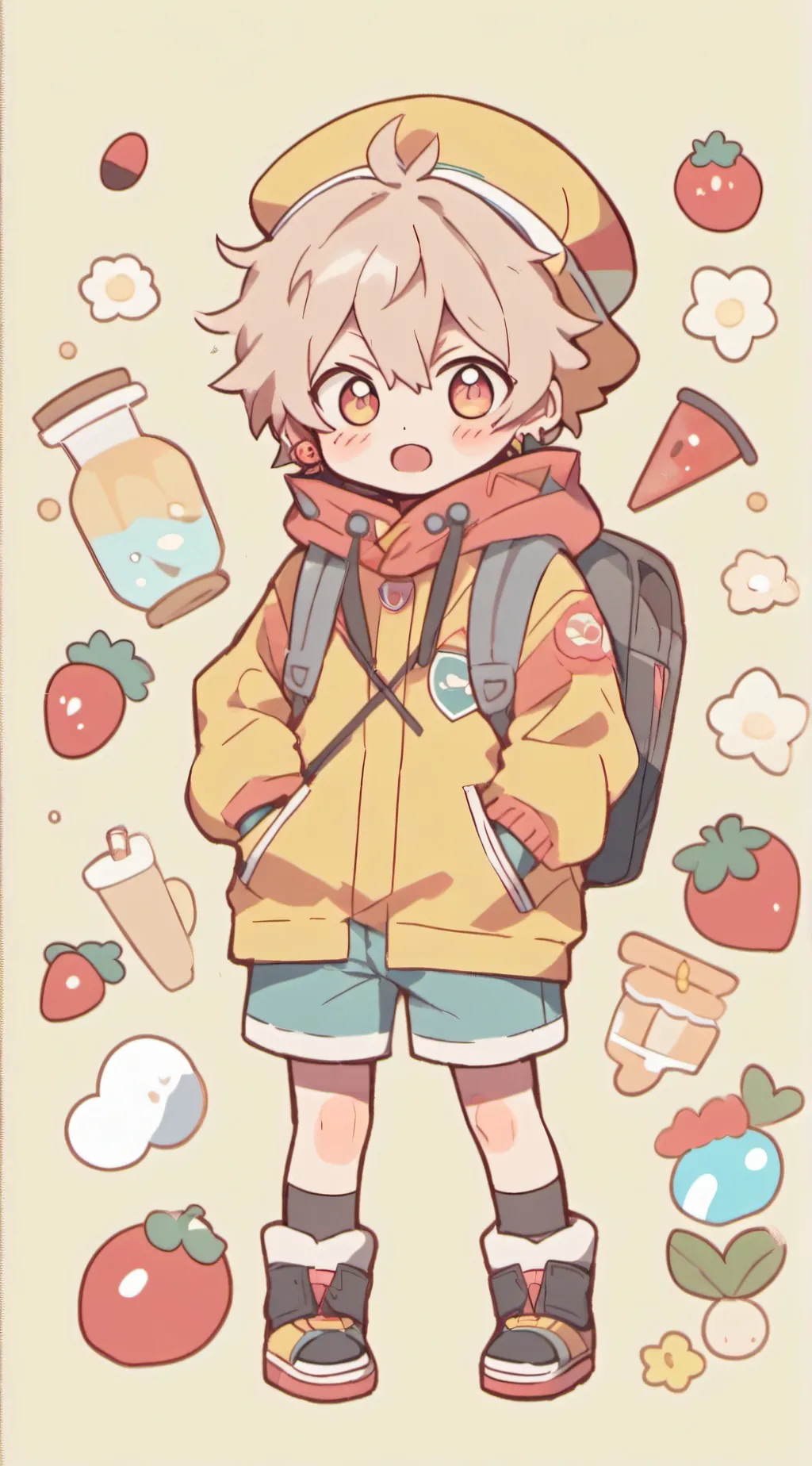 ai character: Trip to Korean background