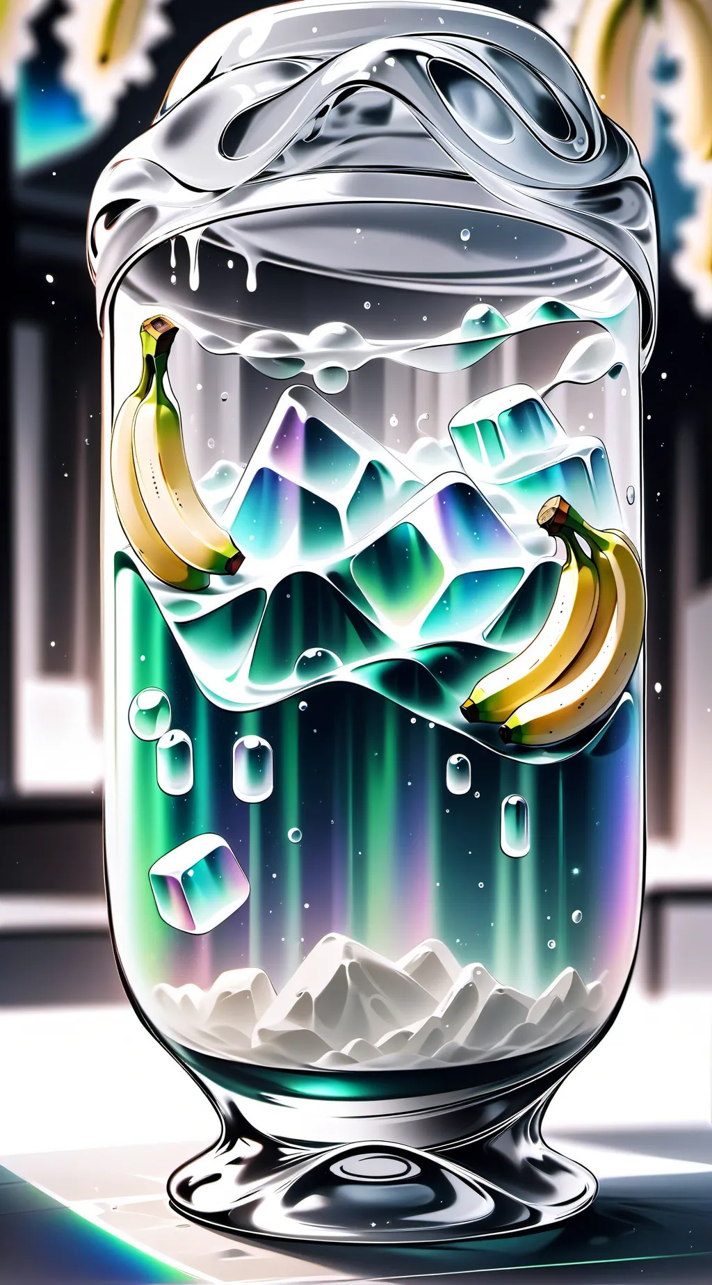 ai character: Banana  background