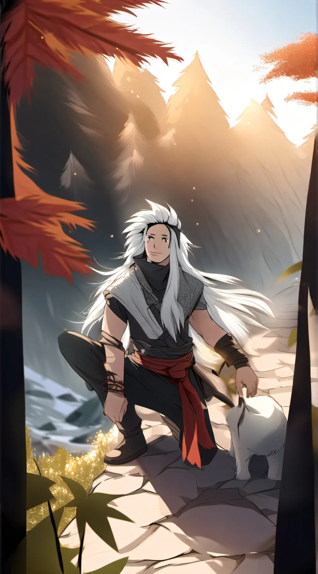 ai character: Hasiras ar in pain background