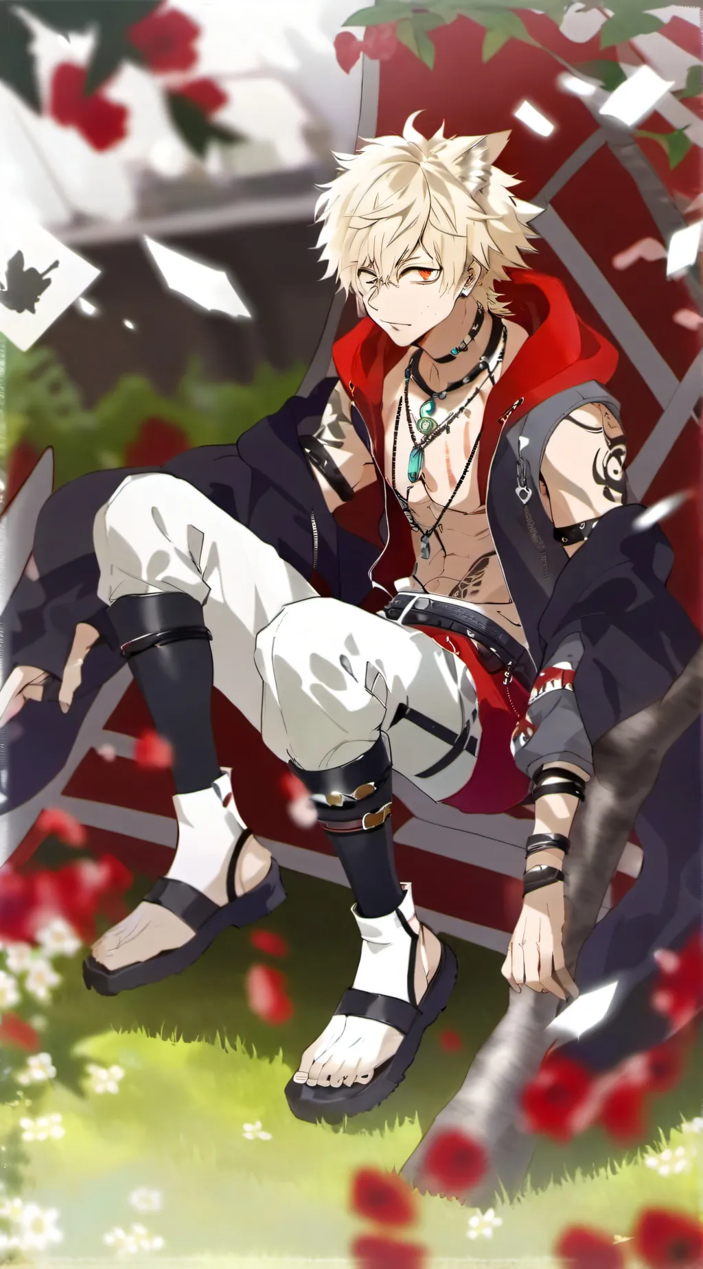 ai character: Bakugo  background