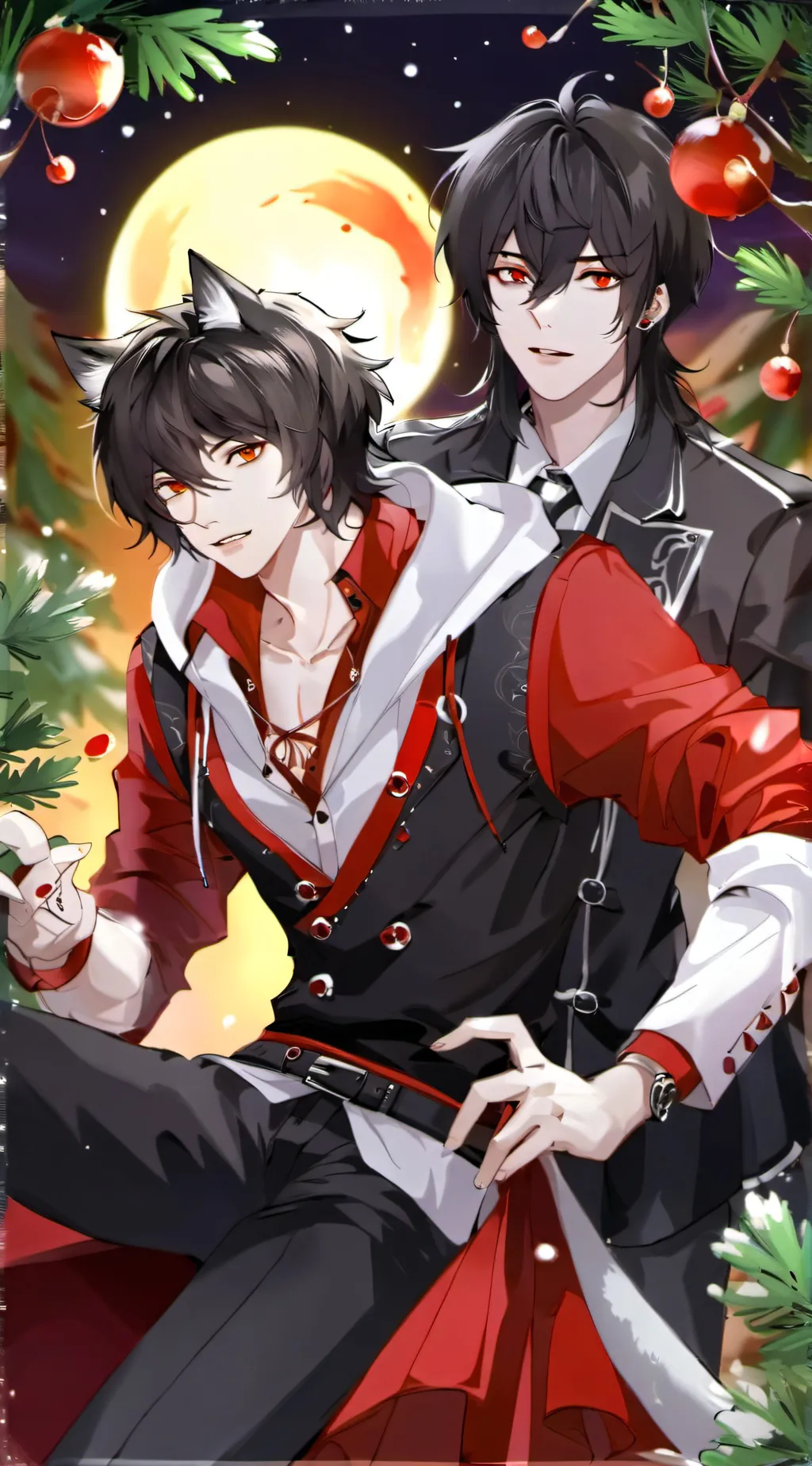 ai character: aaron and luca background