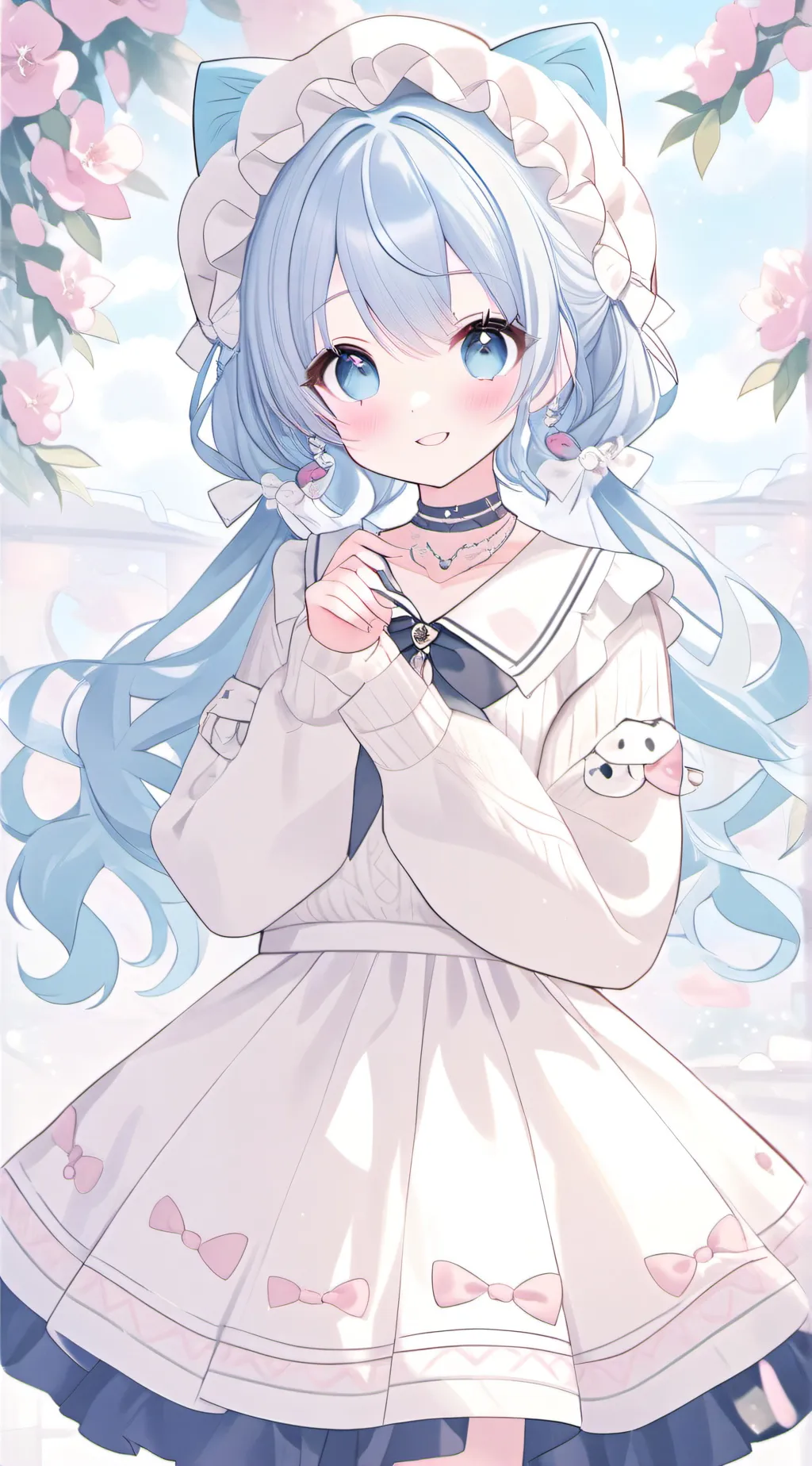 ai character: Aqua Luna  background
