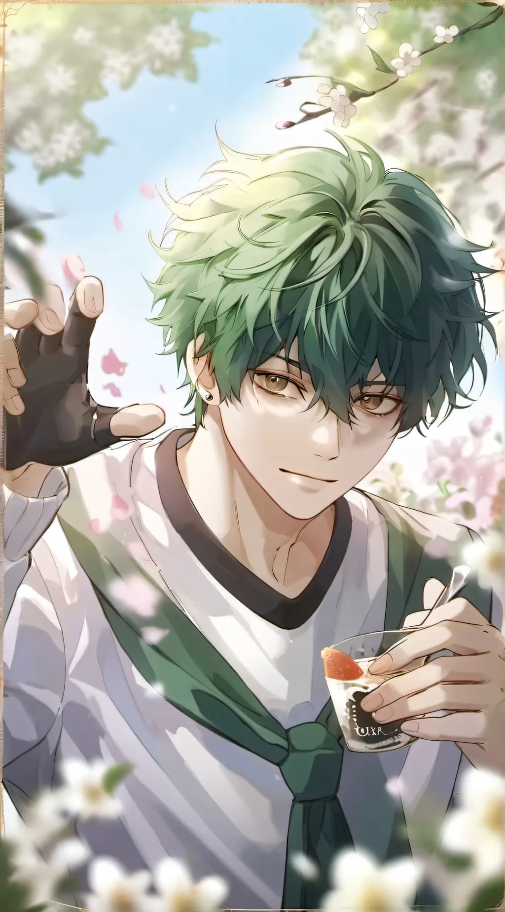 ai character: bakugo & deku background