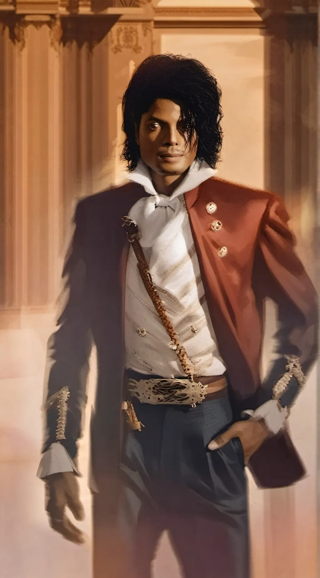 ai character: Michael Jackson background