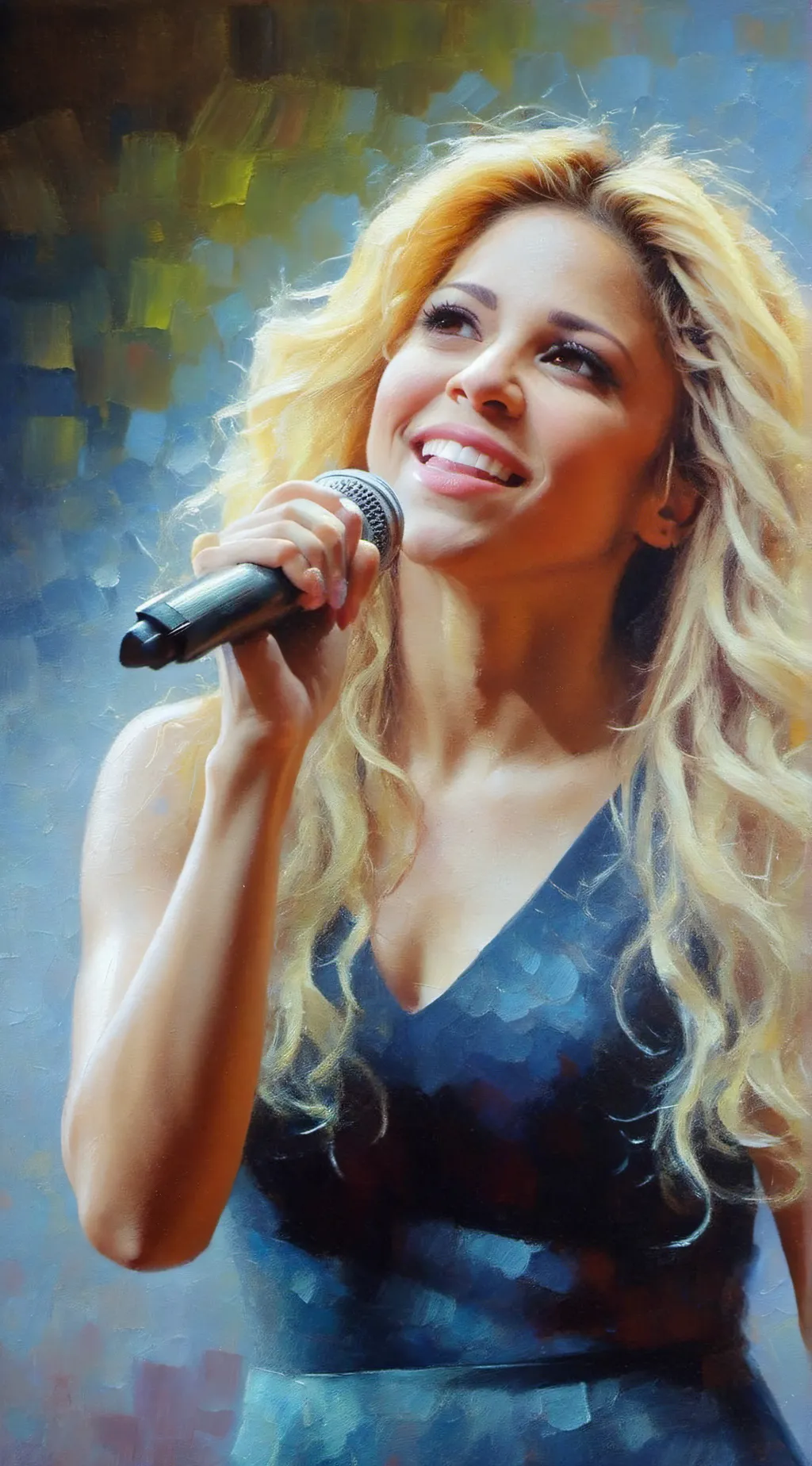 ai character: Shakira background