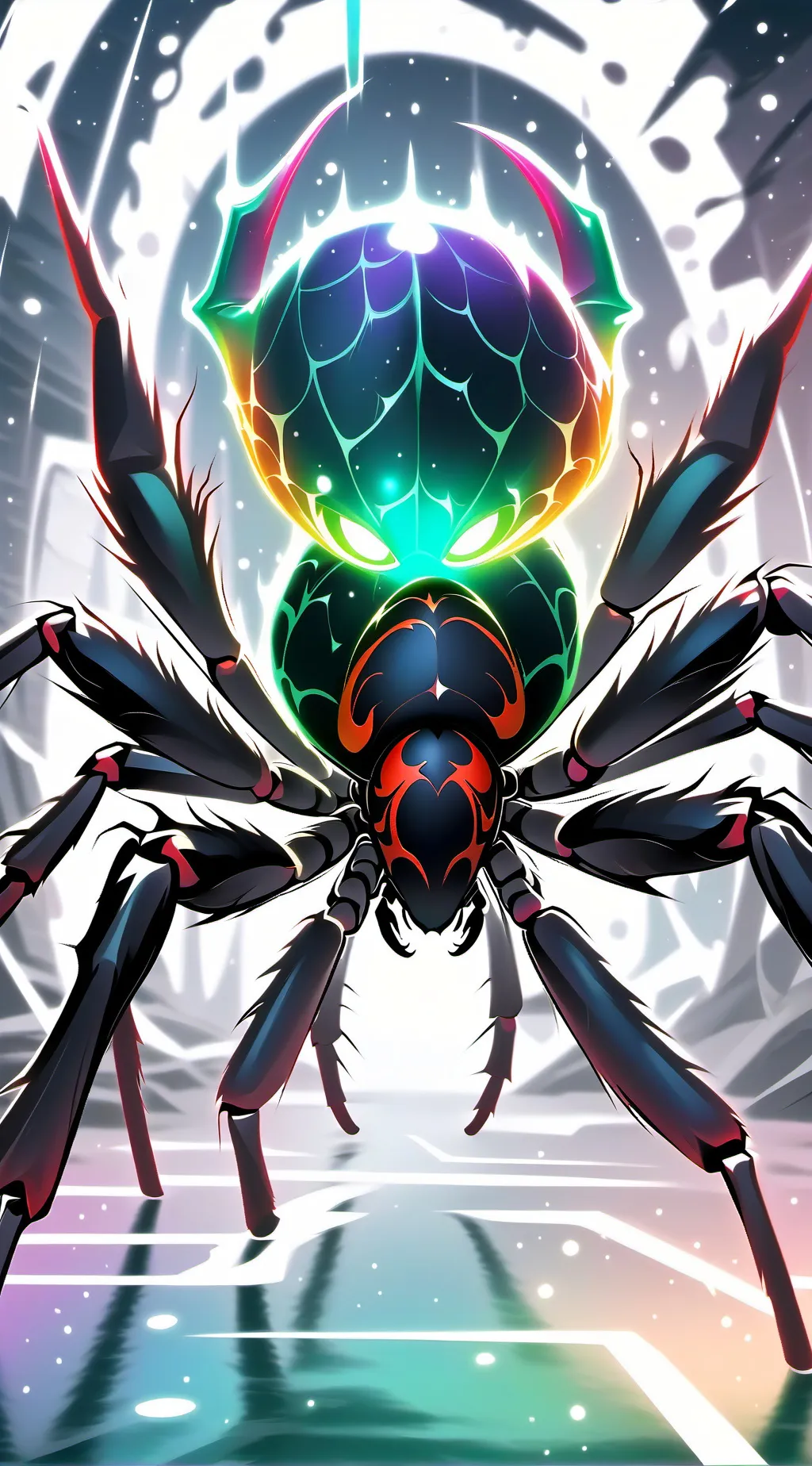 ai character: evil spider background