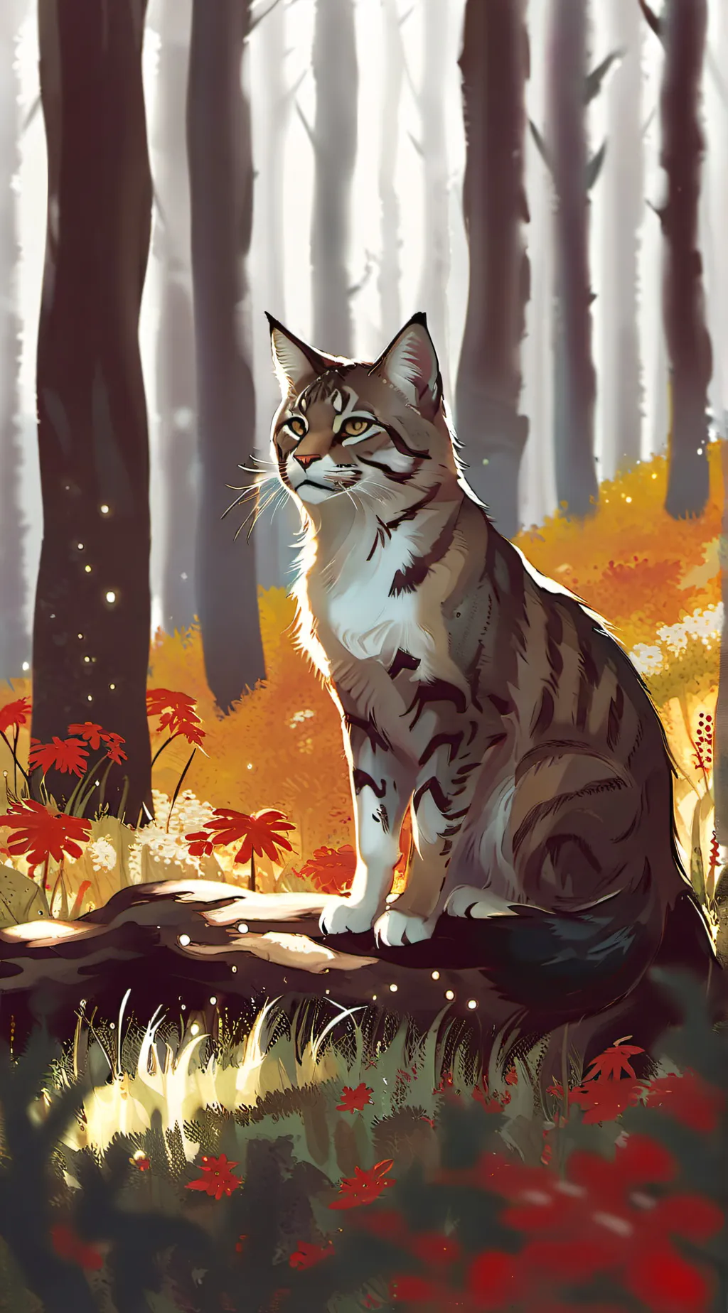 ai character: lost cat background