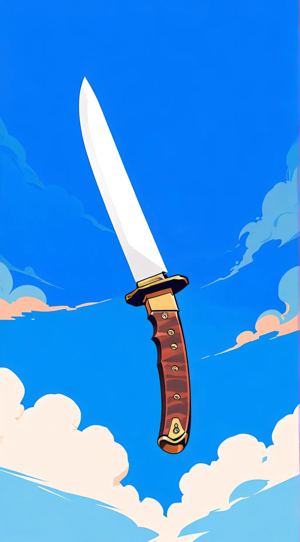 ai character: knife tag background