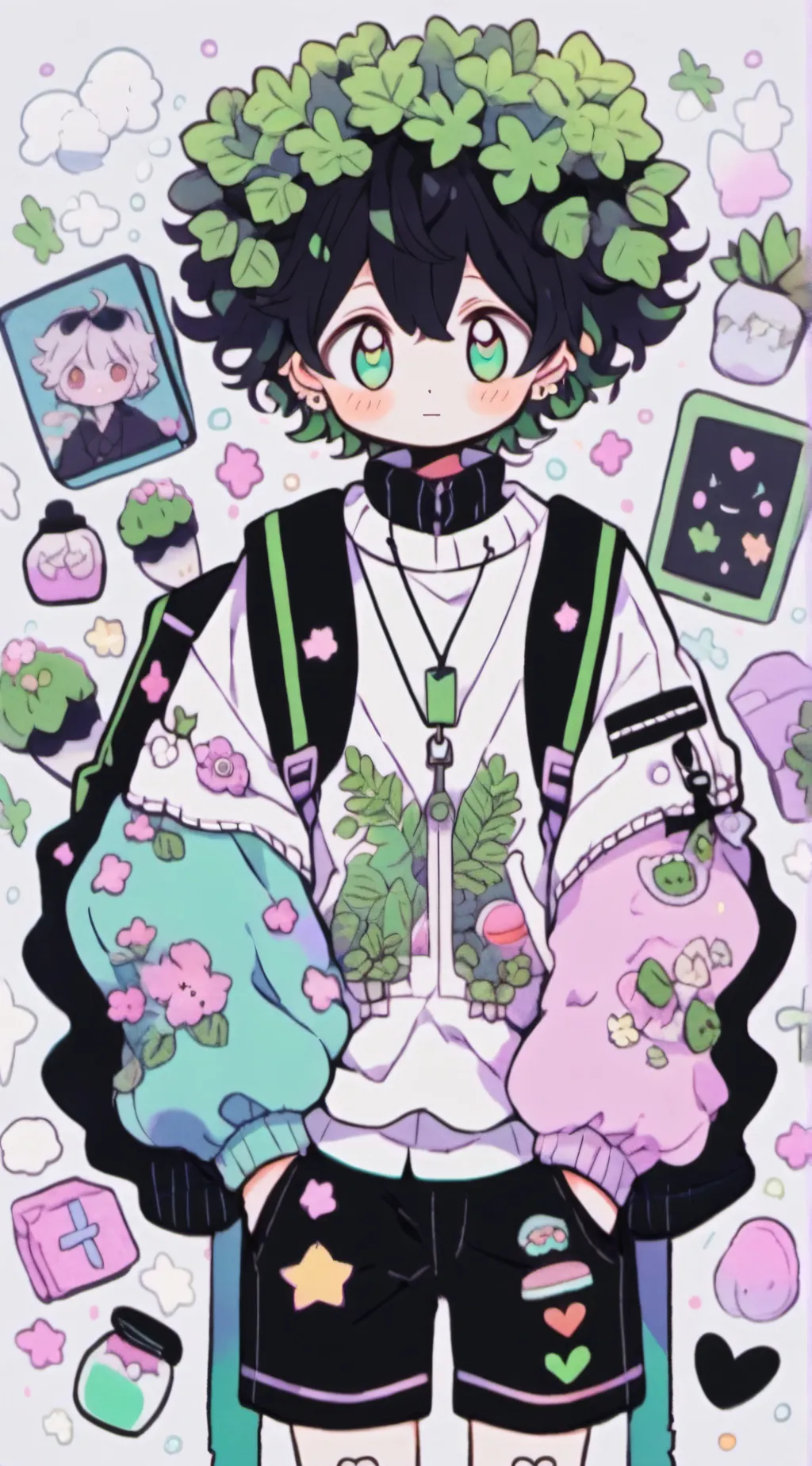 ai character: deku background