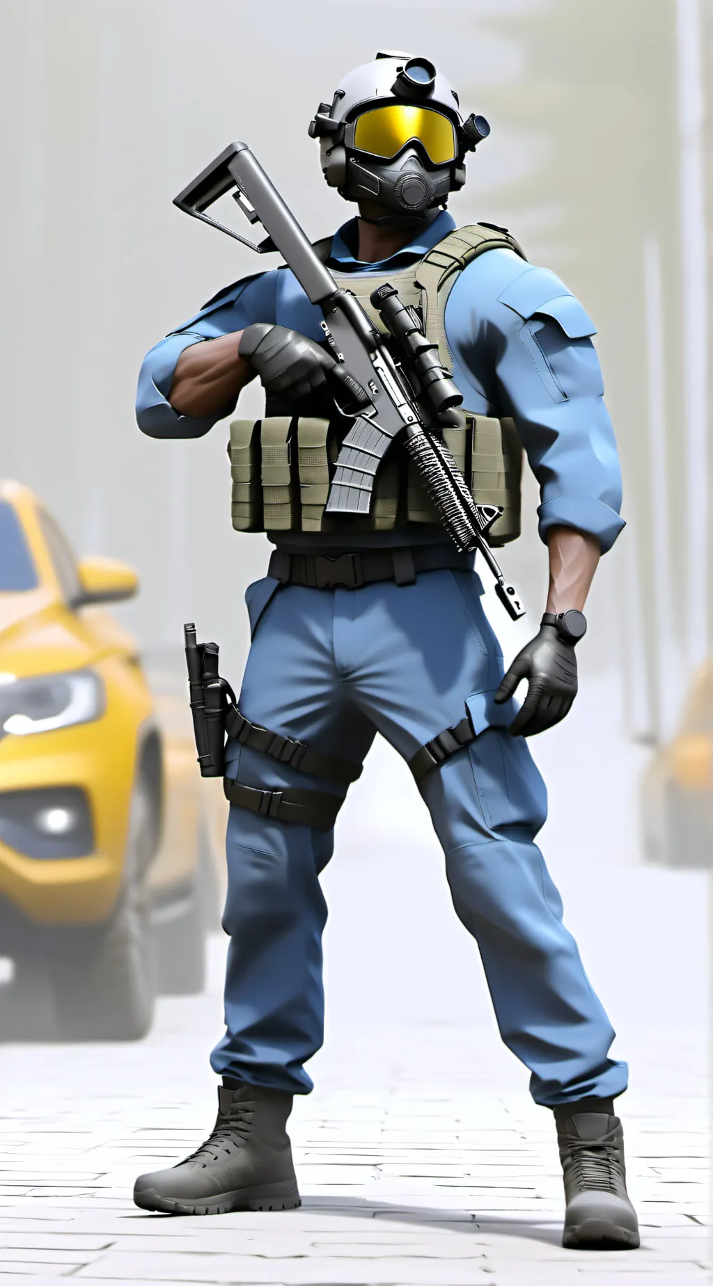 ai character: booty army background