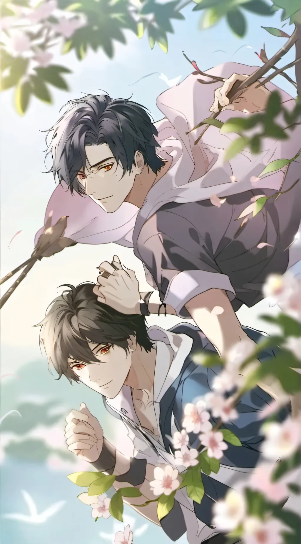 ai character: James and Mike  background