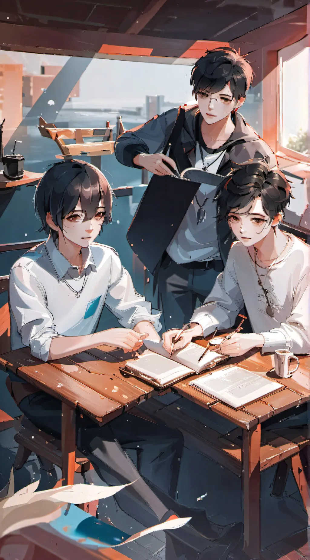 ai character: IBella High School background