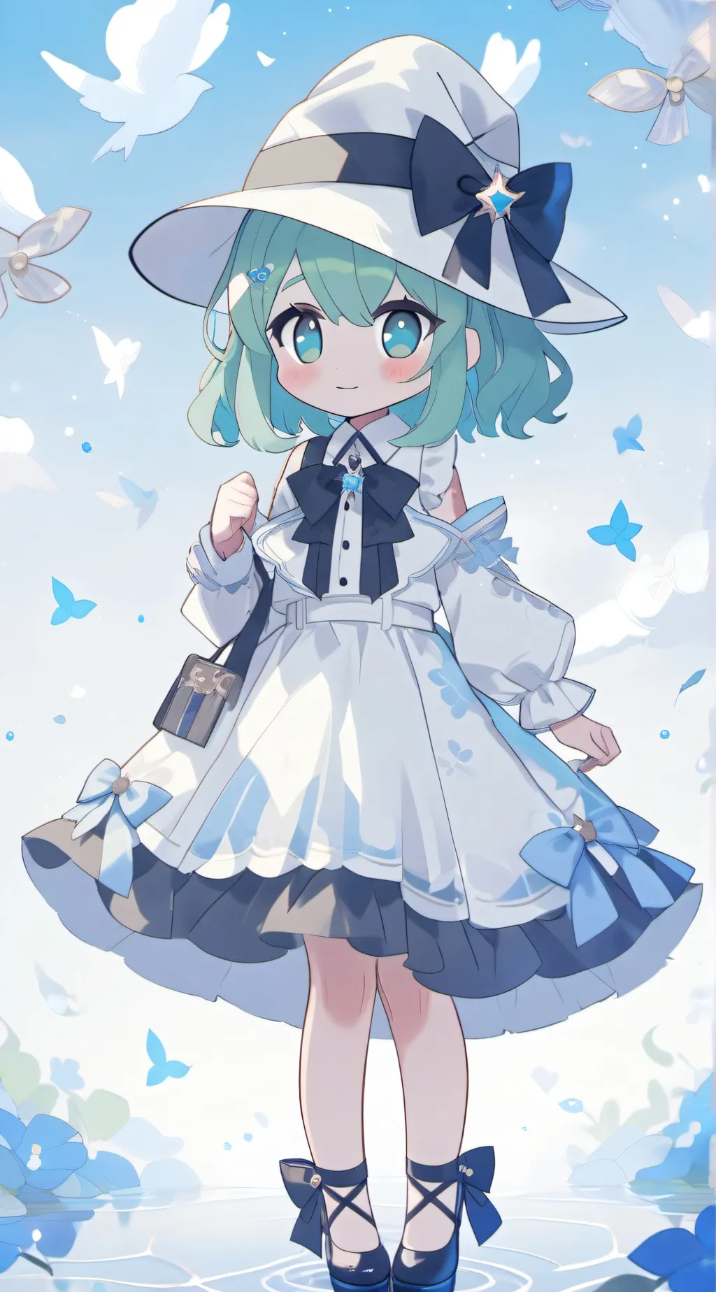 ai character: Blossom background